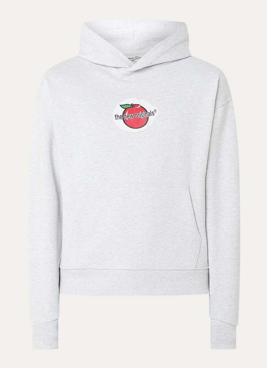 The New Originals Apple hoodie met logo - voorkant 4 grijsmele
