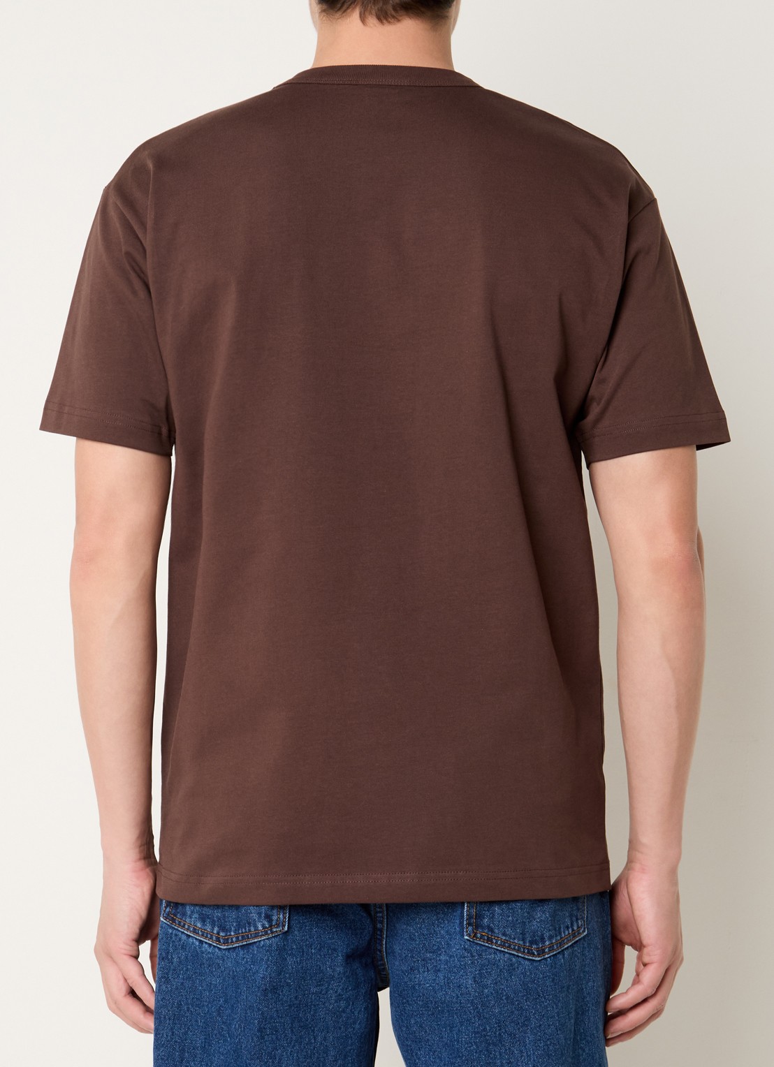 The New Originals Bee Clip Art T-shirt met logoprint - achterkant bruin