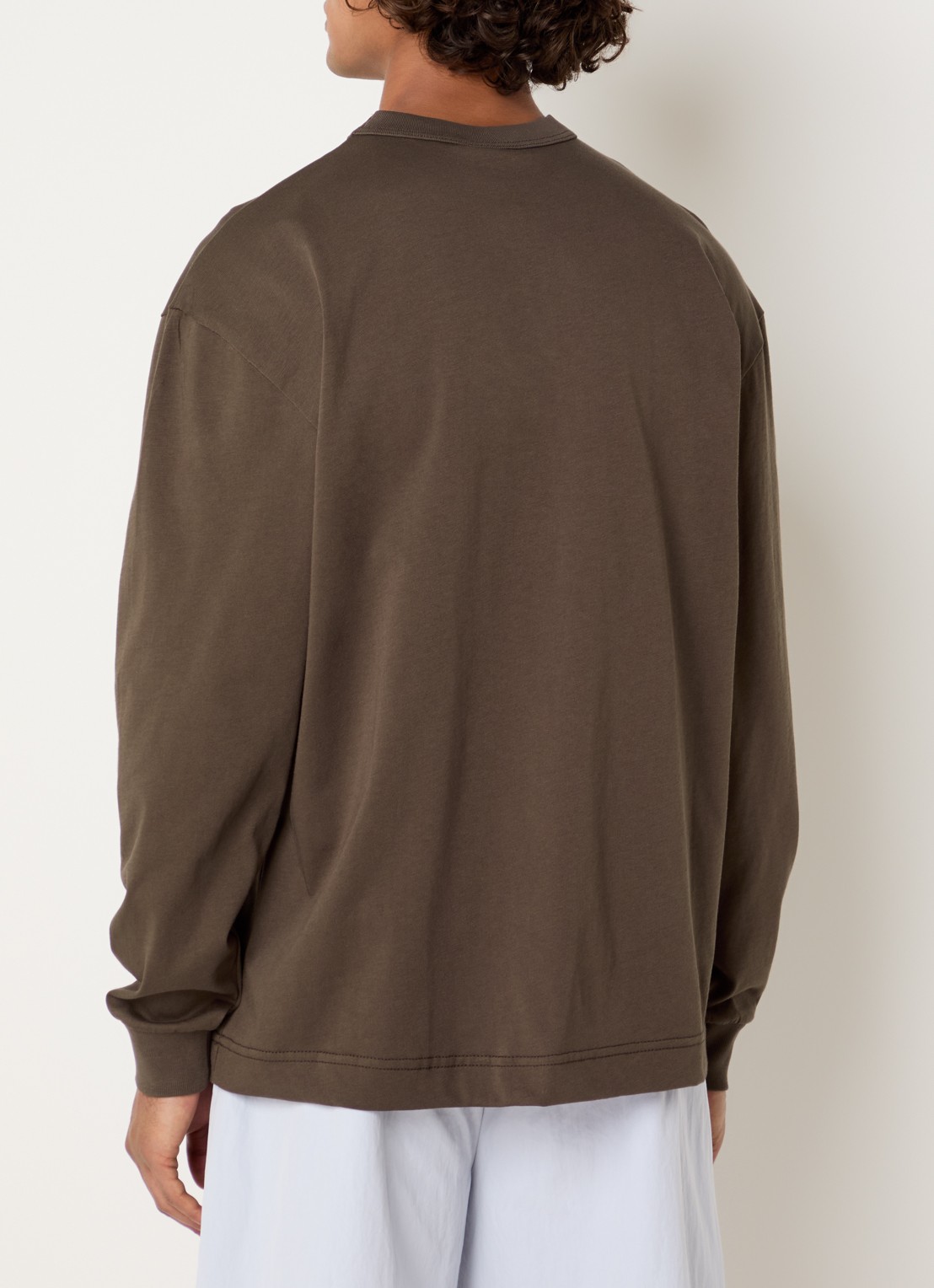 The New Originals Big Logo long sleeve met print - achterkant bruin
