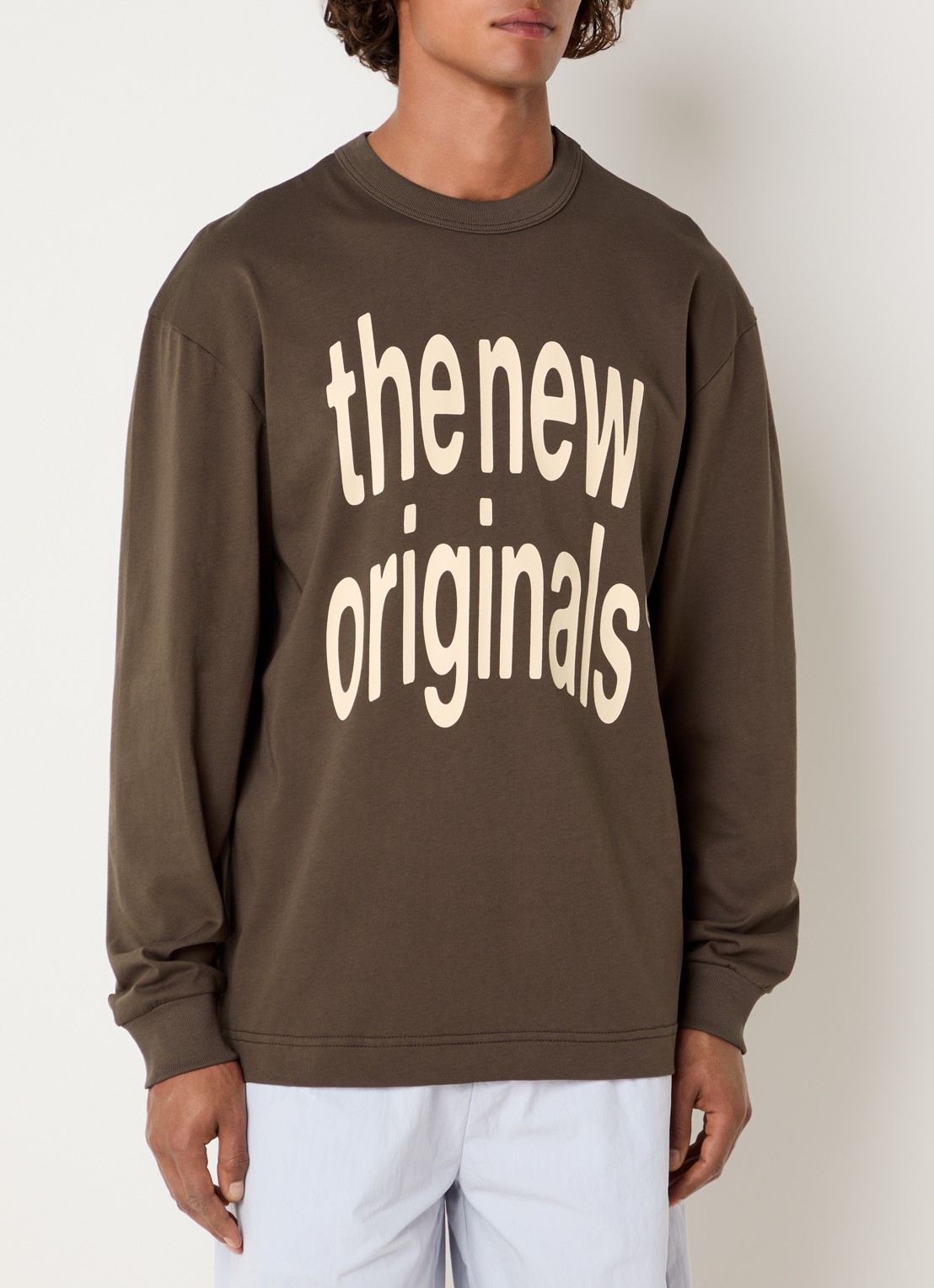 The New Originals Big Logo long sleeve met print - detail 4 bruin