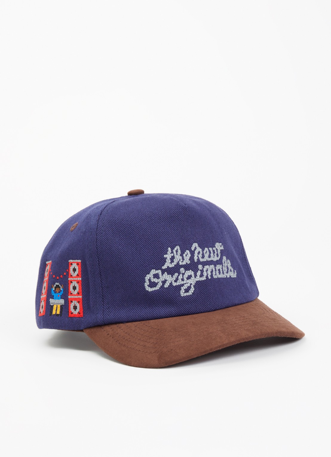 The New Originals Block Party pet met logoborduring  - voorkant 2 indigo