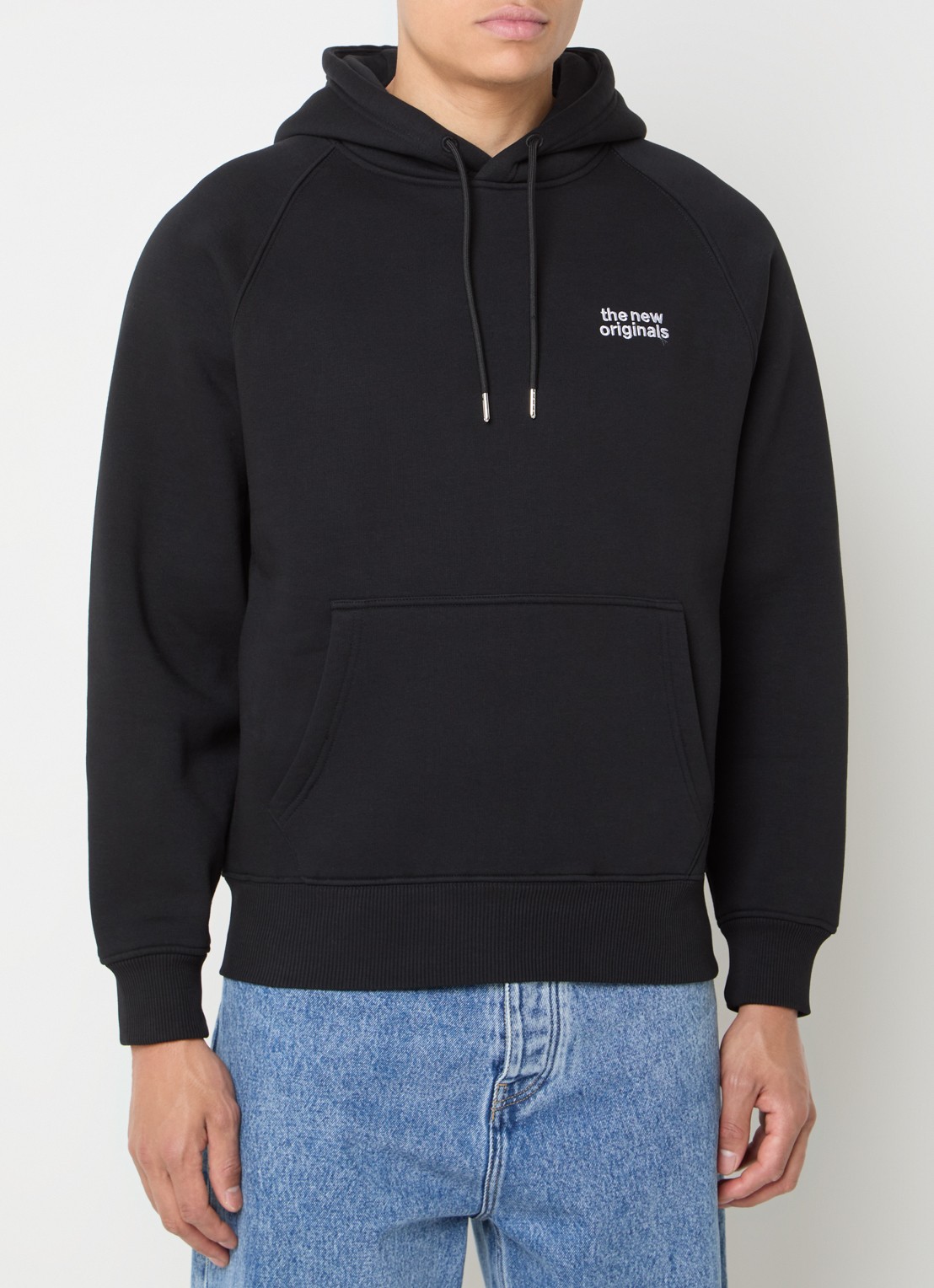 The New Originals Catna hoodie met logo- en backprint - achterkant 3 zwart