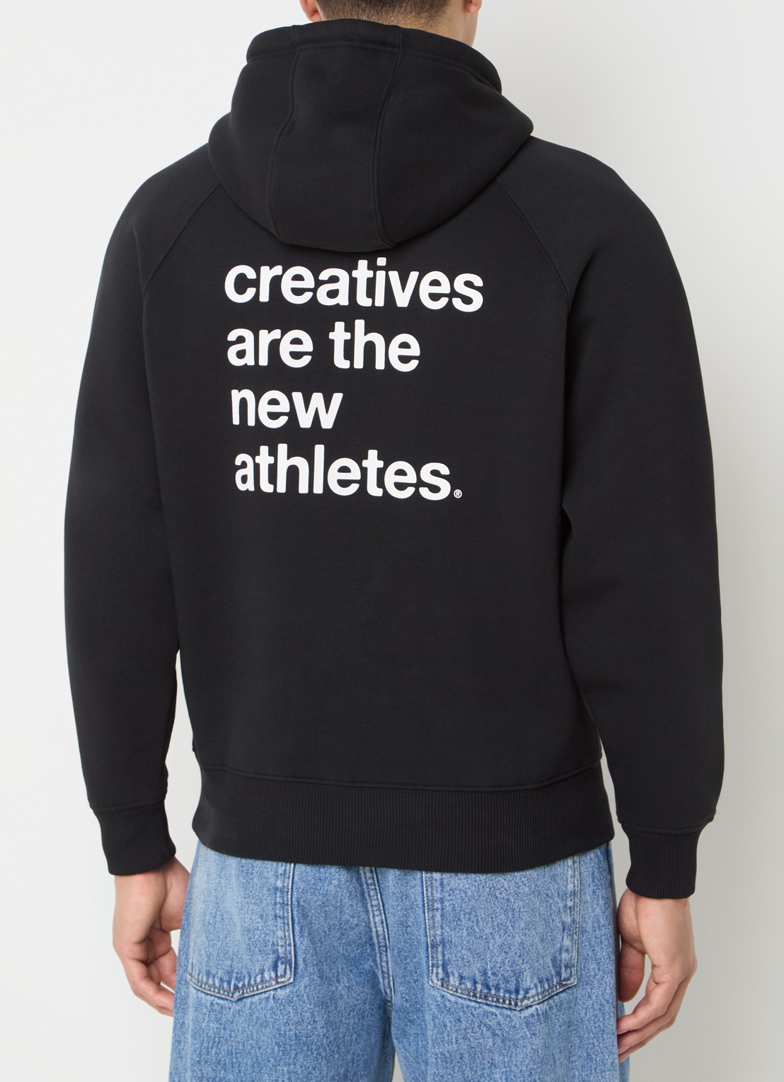 The New Originals Catna hoodie met logo- en backprint - detail 4 zwart