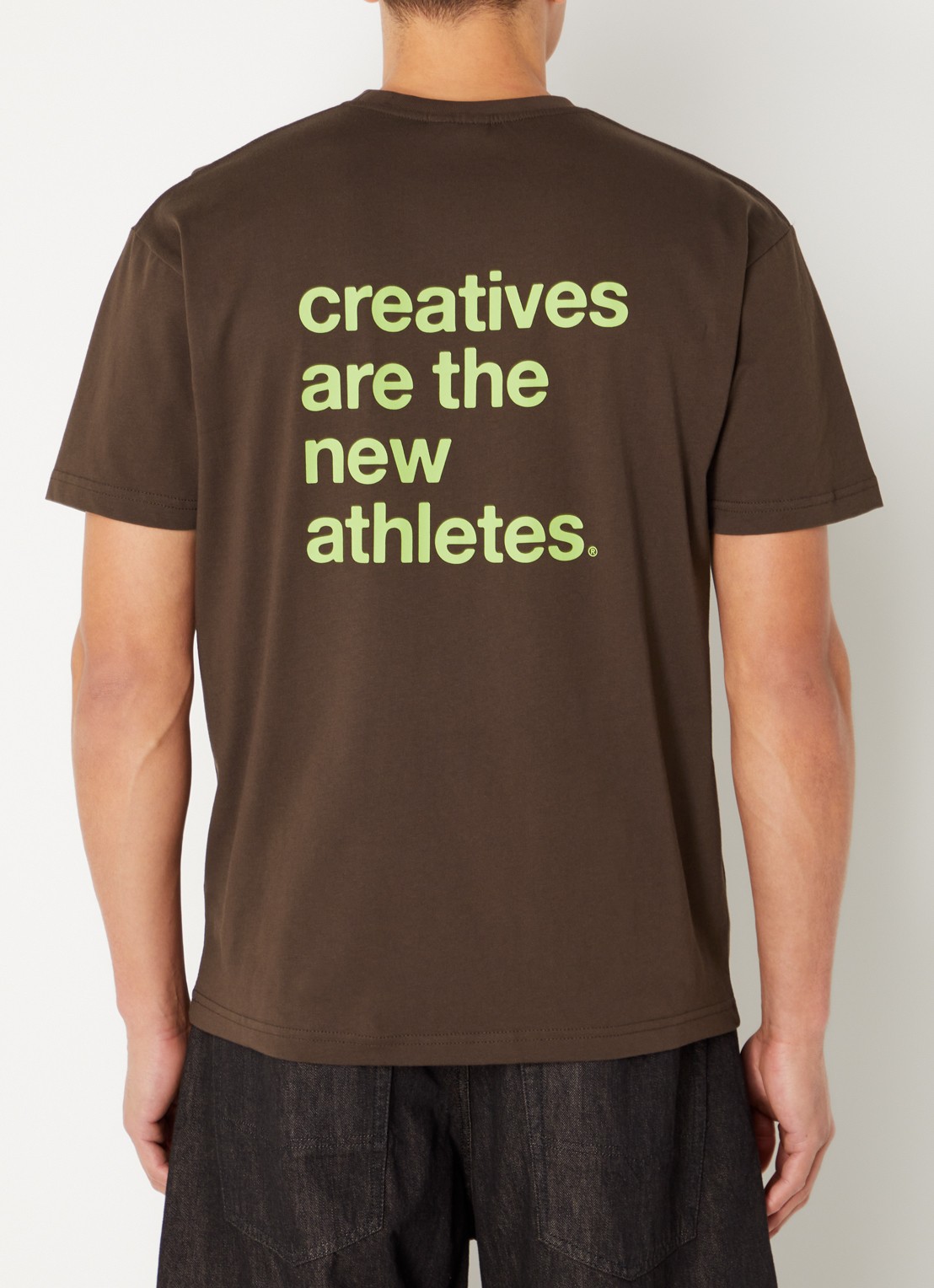 The New Originals Catna T-shirt met front- en backprint - detail 3 donkerbruin