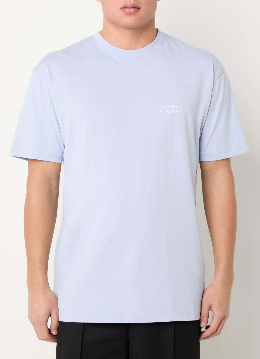 The New Originals Catna T-shirt met front- en backprint - achterkant lichtblauw