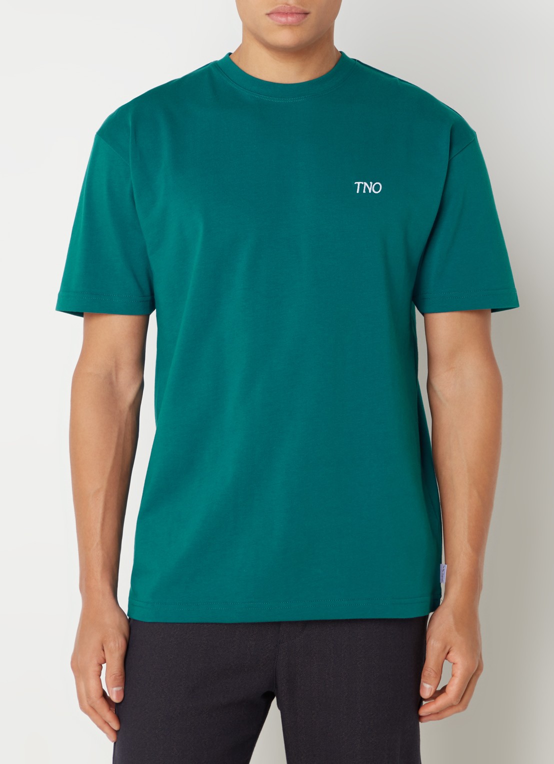 The New Originals Catna T-shirt met logo- en backprint - achterkant zeegroen