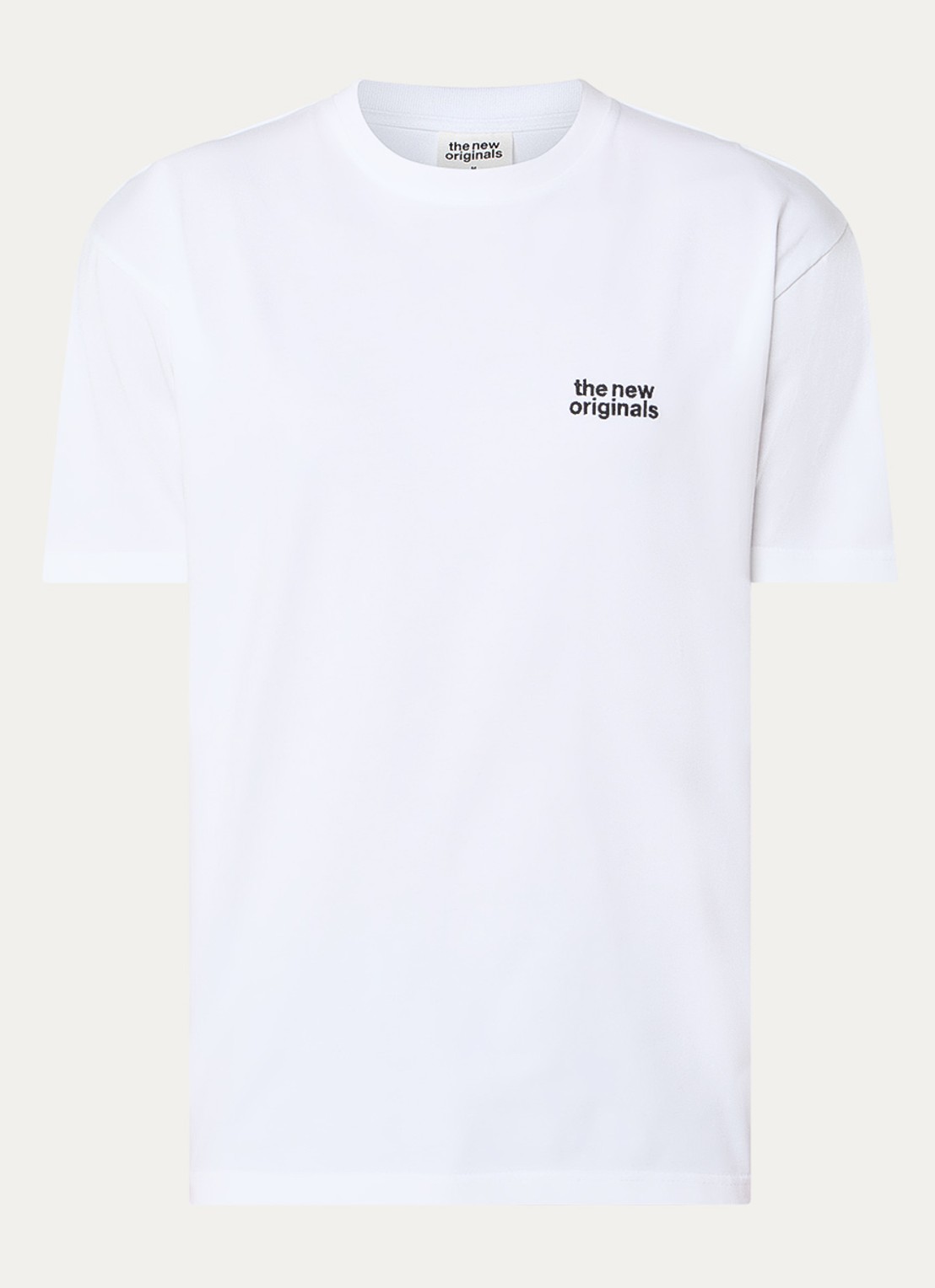 The New Originals Catna T-shirt met logo- en backprint - voorkant wit