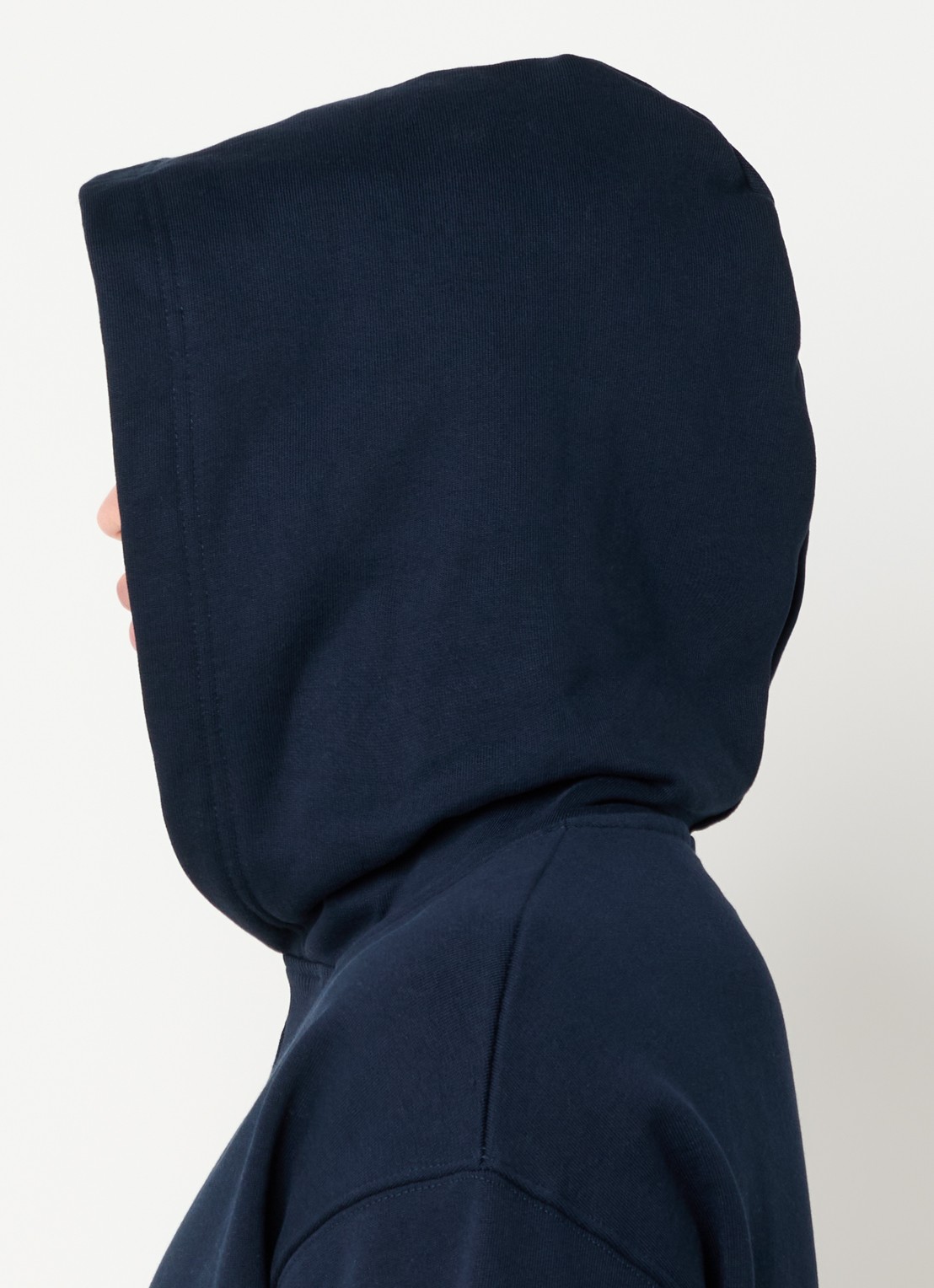 The New Originals Emblem bee hoodie met logo- en backprint - detail 5 donkerblauw