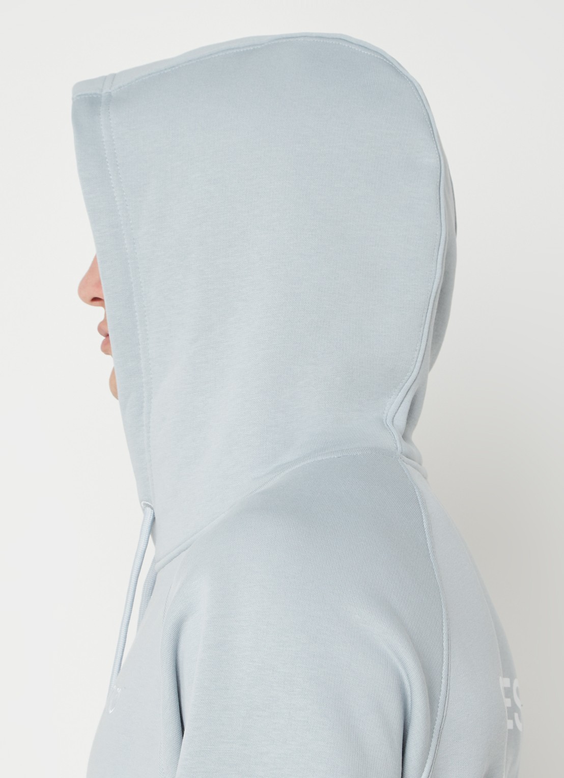 The New Originals Hoodie met logo- en backprint - detail 5 blauwgrijs