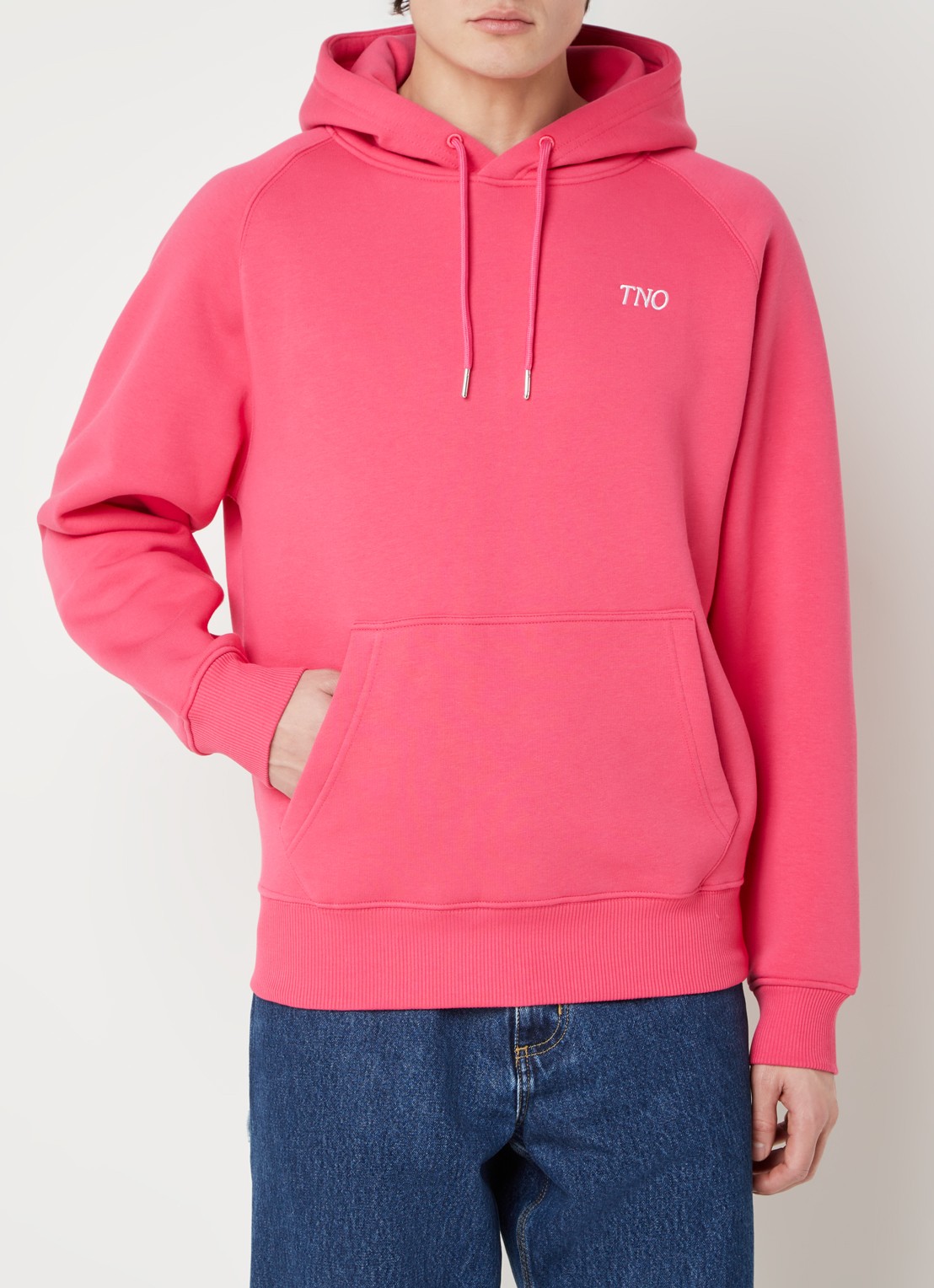 The New Originals Hoodie met logo- en backprint - achterkant 5 koraalroze