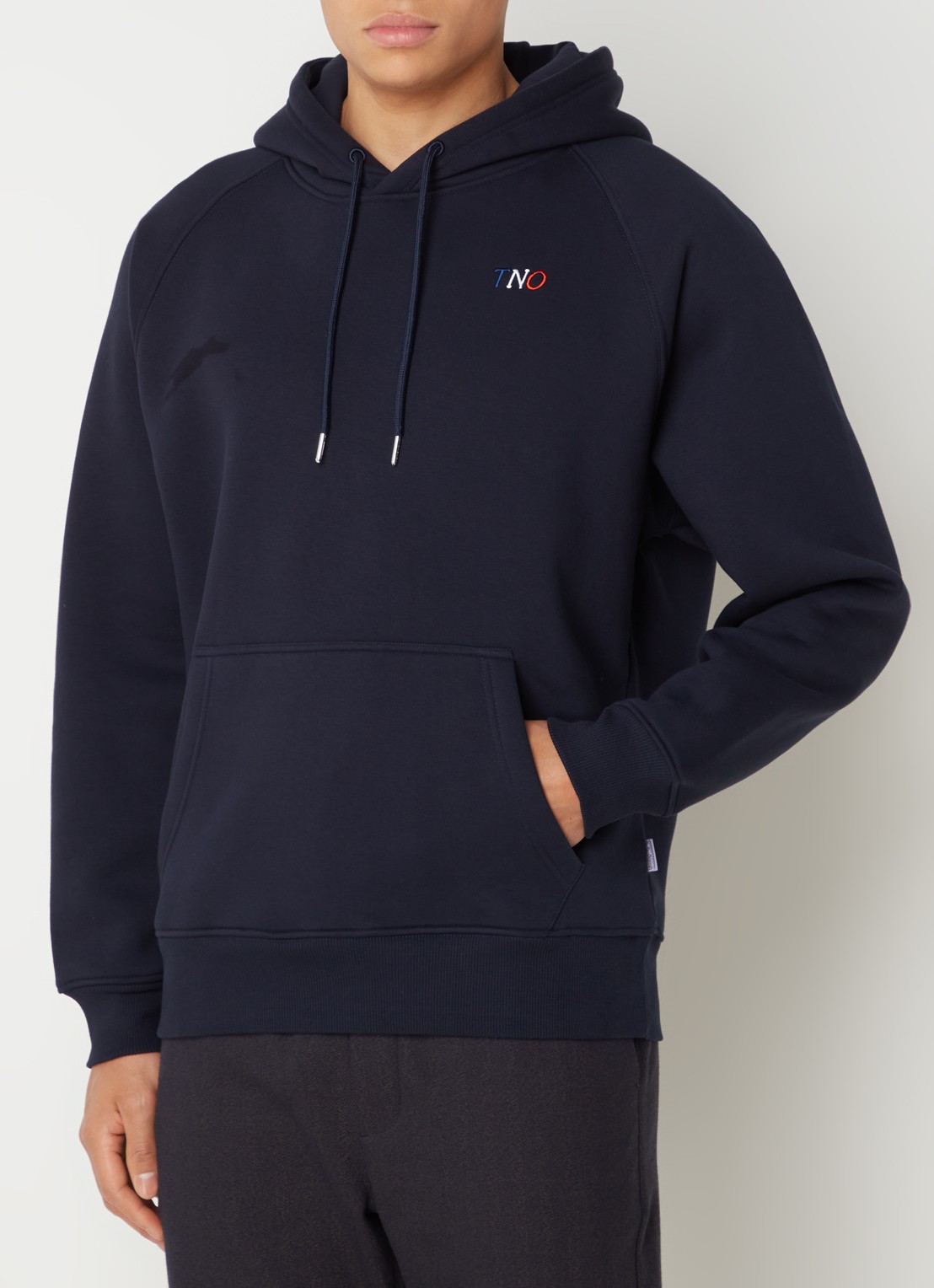 The New Originals Hoodie met logo- en backprint - achterkant 5 donkerblauw