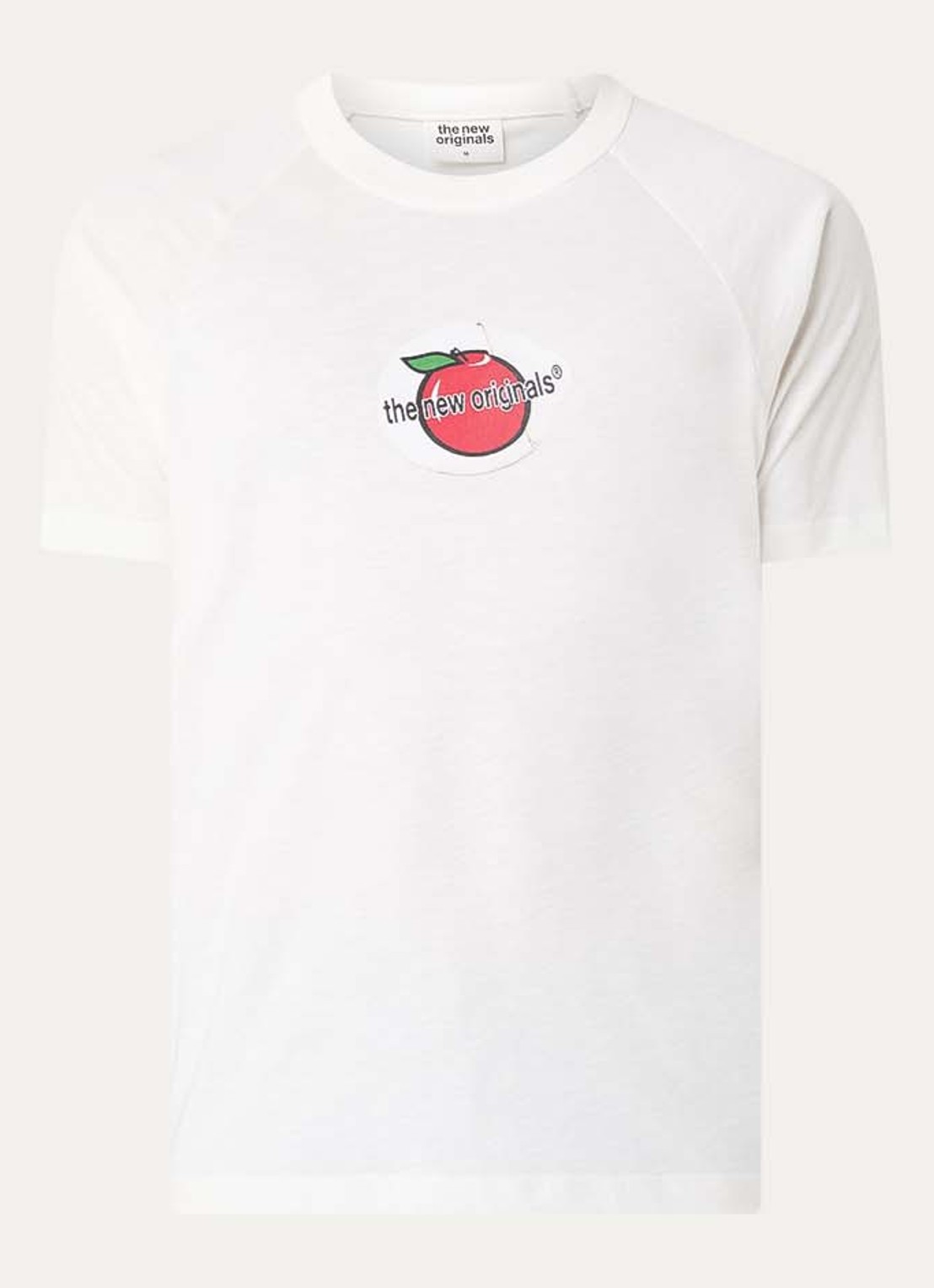 The New Originals Raglan T-shirt met logo - voorkant 2 wit