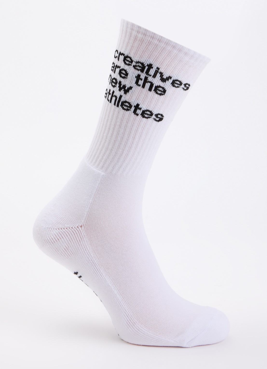 The New Originals Sokken in katoenblend met logoprint - voorkant wit