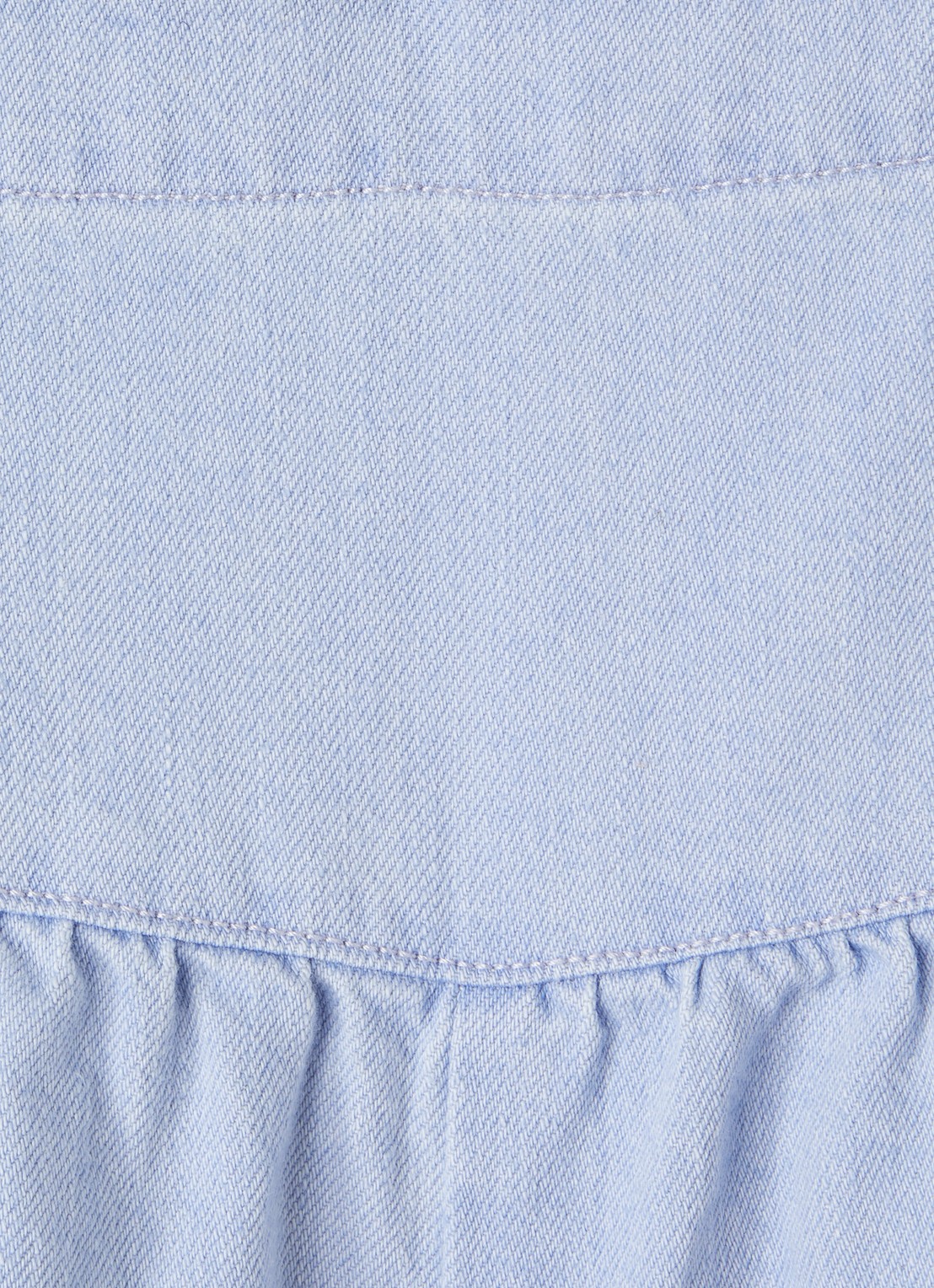 The New Society Bellis wide leg korte broek van denim - detail 3 indigo