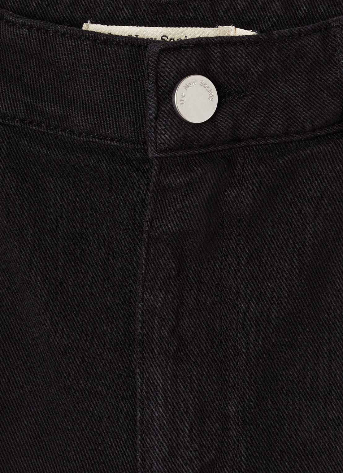 The New Society Spijkerrok met studs - detail 3 zwart