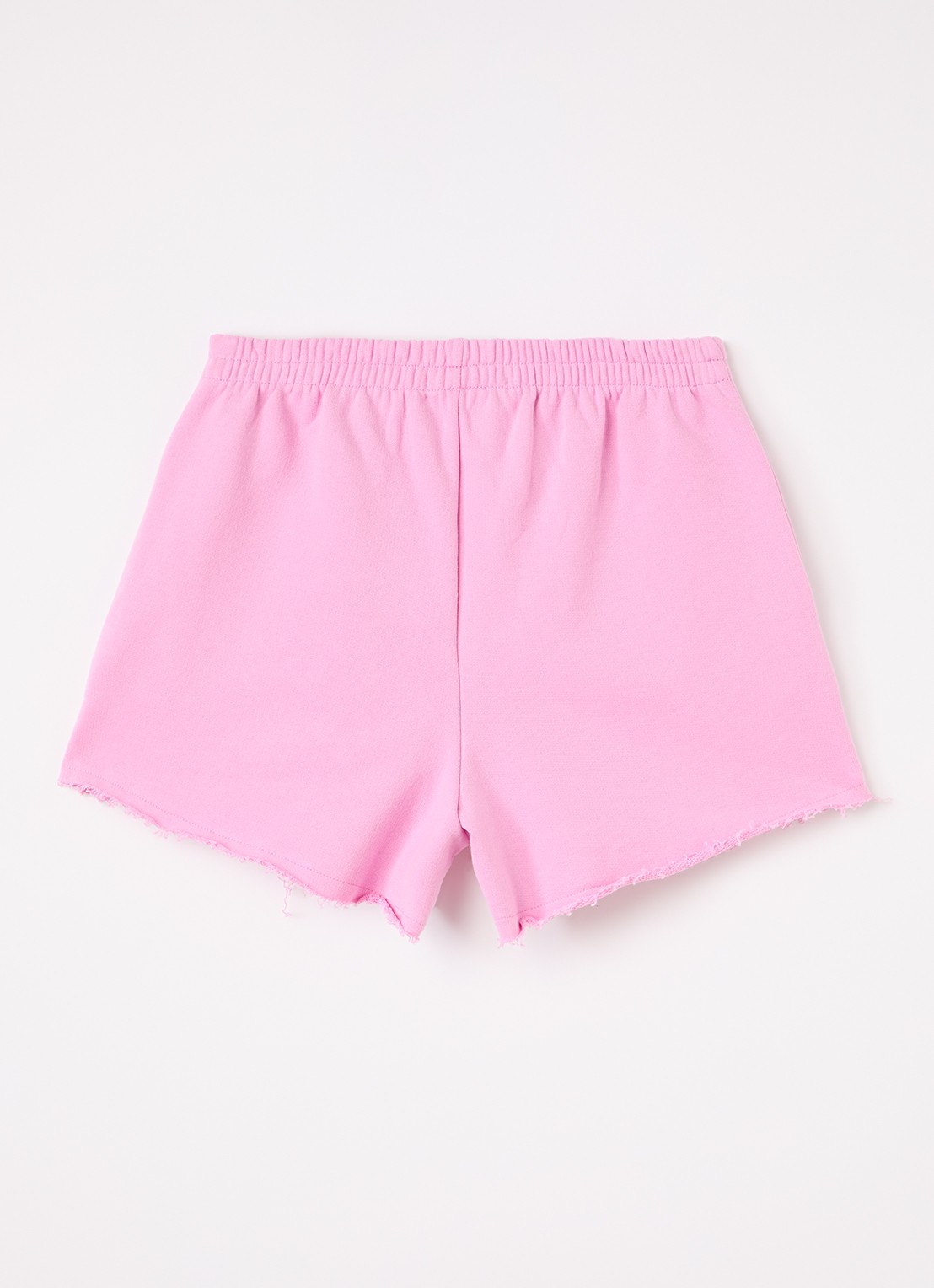 The New Society Straight fit korte joggingbroek met logo - voorkant 2 roze