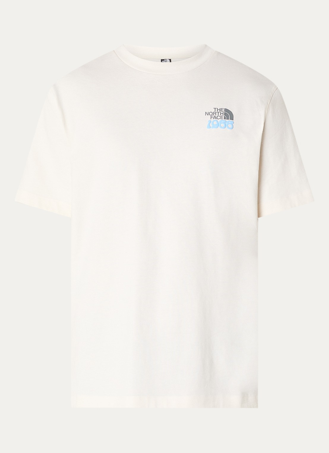 The North Face 1966 Flora T-shirt met logo- en backprint - voorkant 2 creme