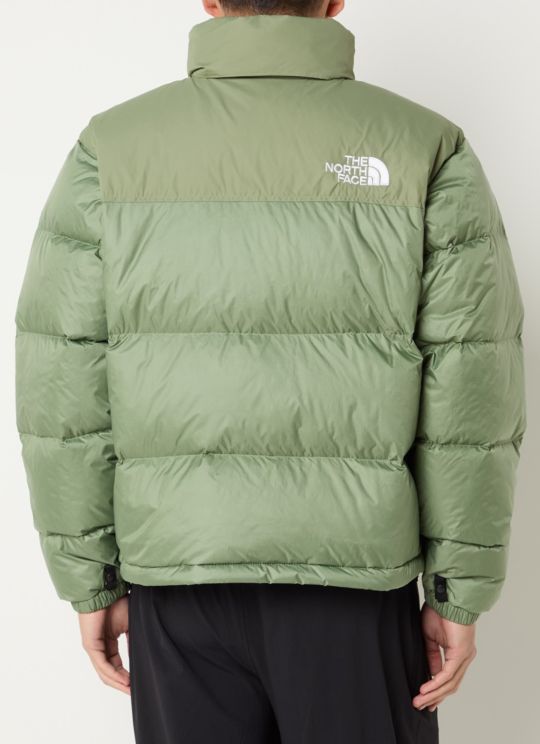 The North Face 1996 Retro Nuptse puffer jack met donsvulling  - achterkant 3 lichtgroen
