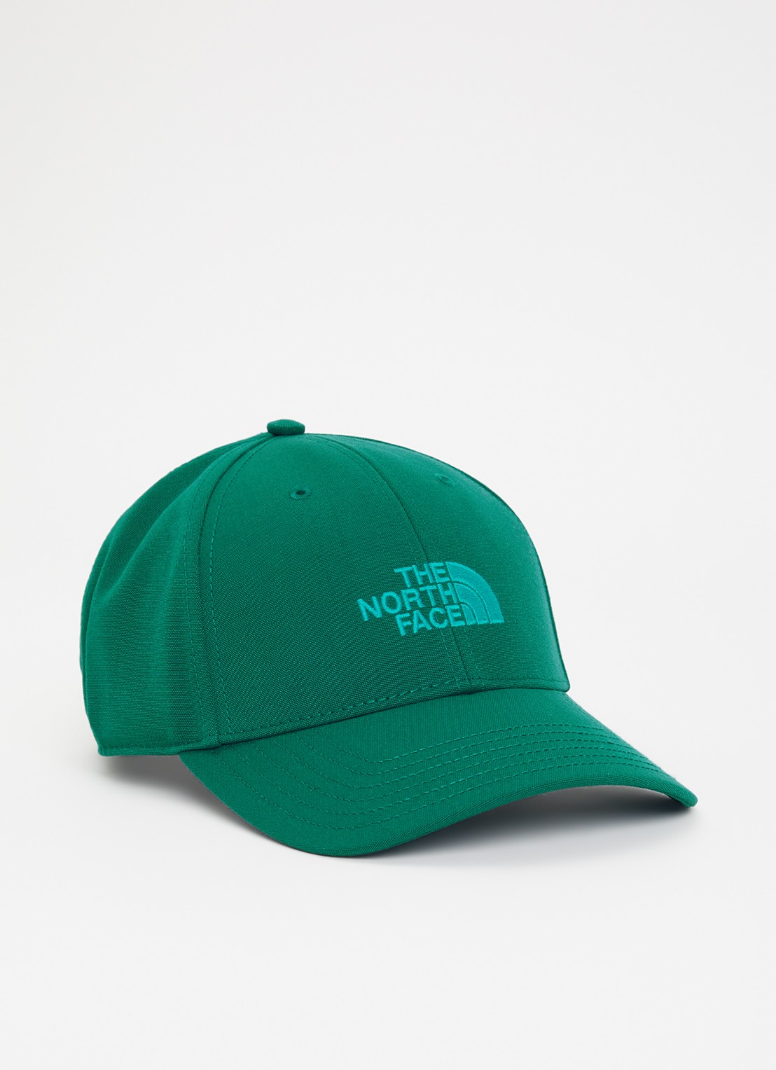 The North Face  '66 Classic pet met logoborduring - voorkant turquoise