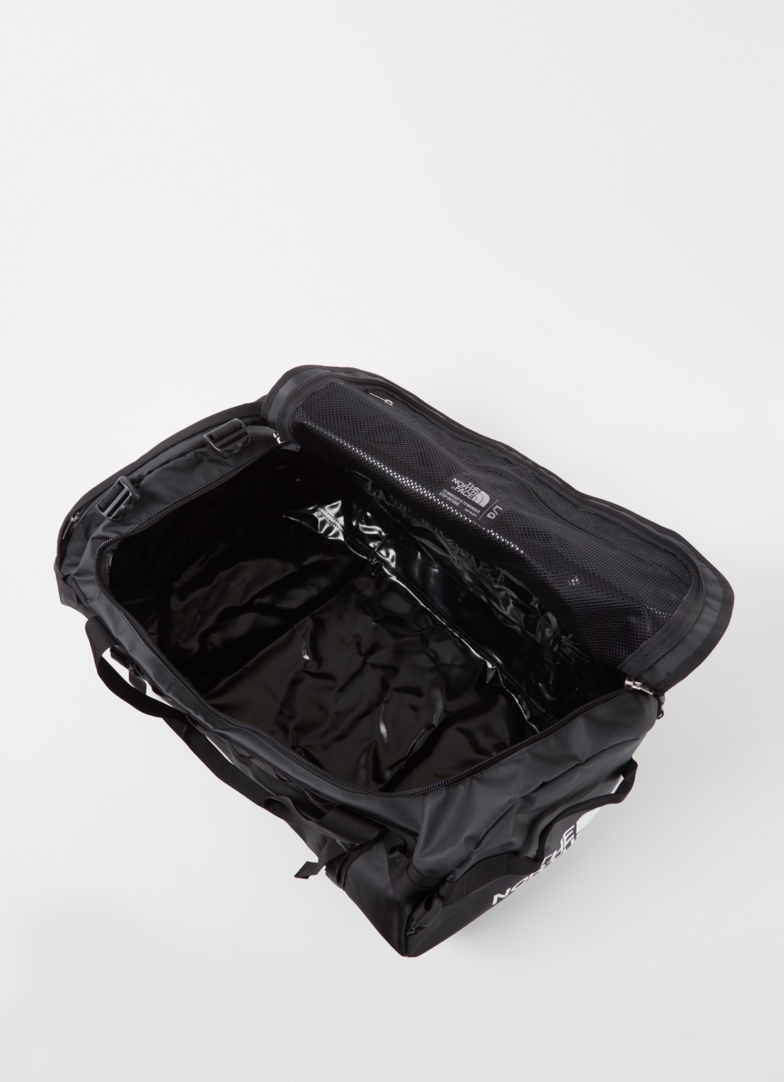 The North Face Base Camp Duffel L waterafstotende reistas - detail zwart