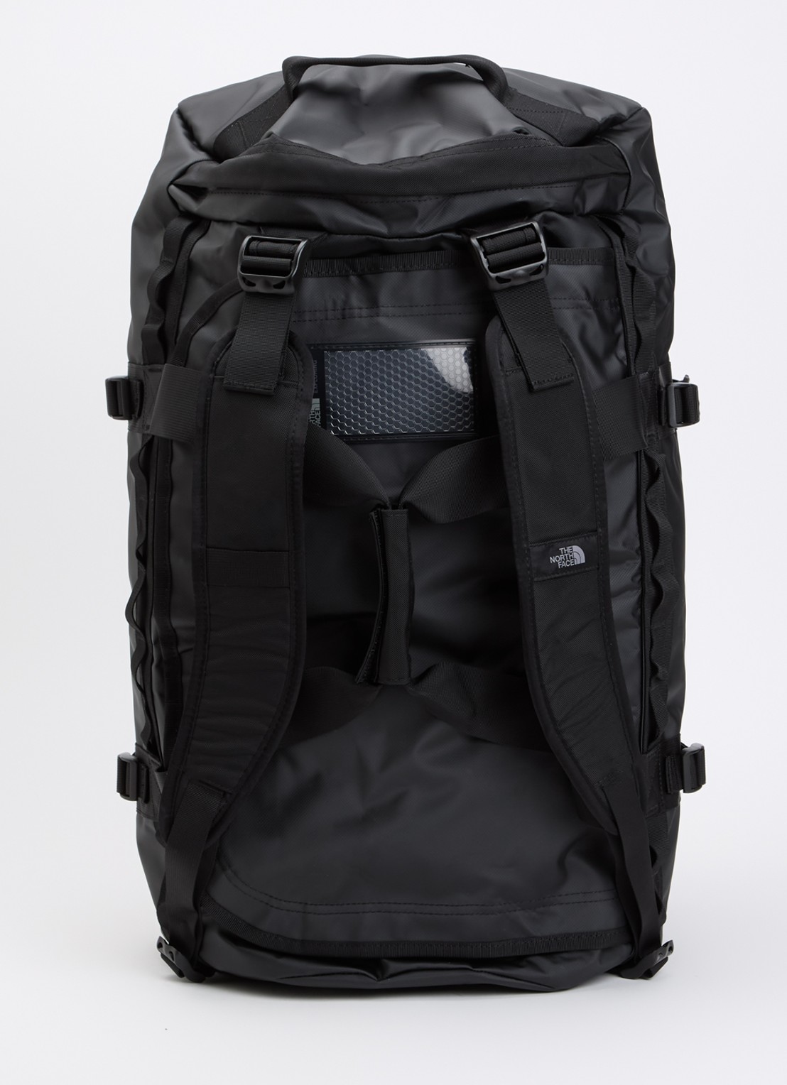 The North Face Base Camp Duffel M weekendtas met verstelbare schouderriem - achterkant 2 zwart