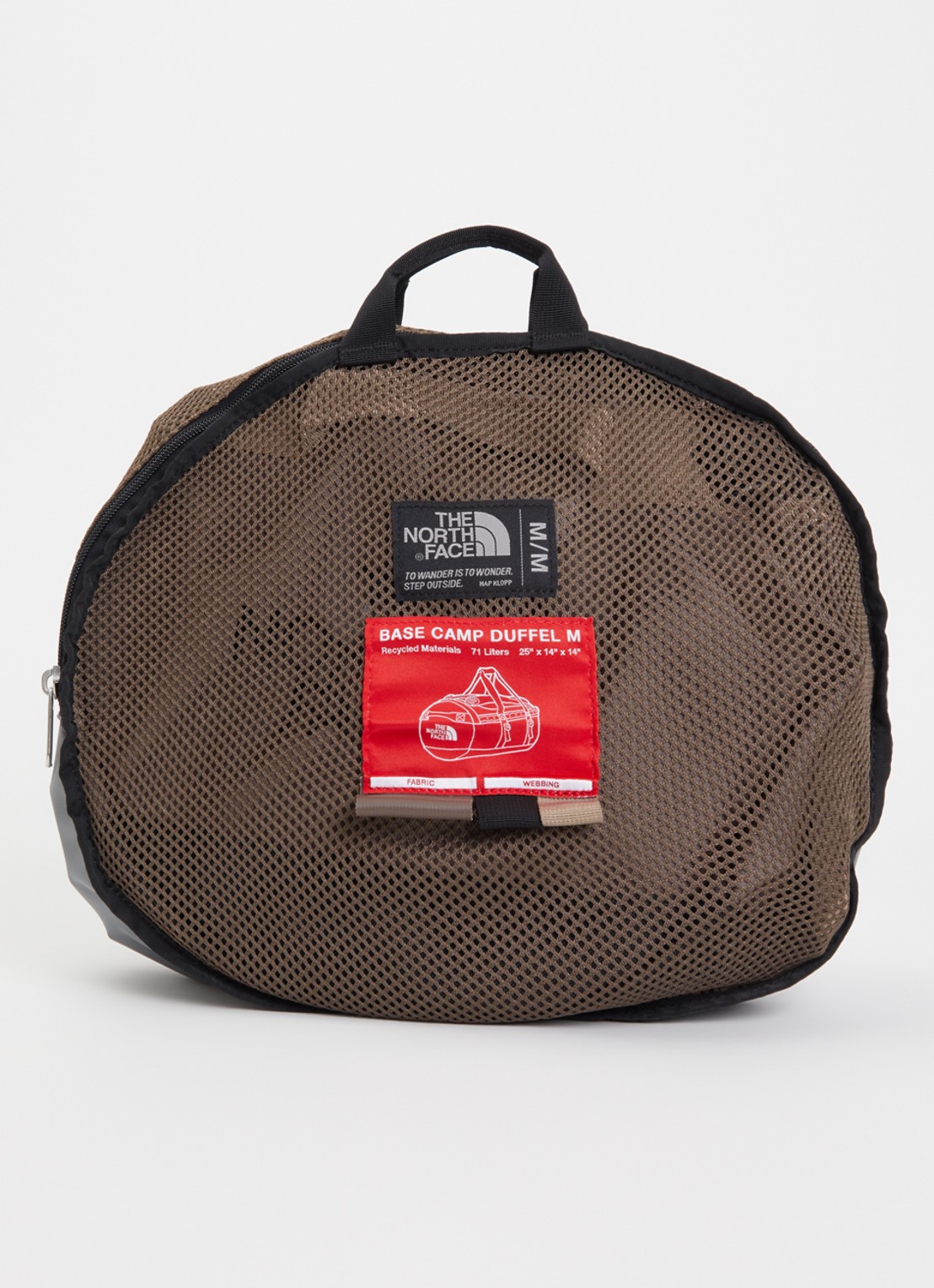 The North Face Base Camp duffel M weekendtas met verstelbare schouderriem  - detail 2 bruin