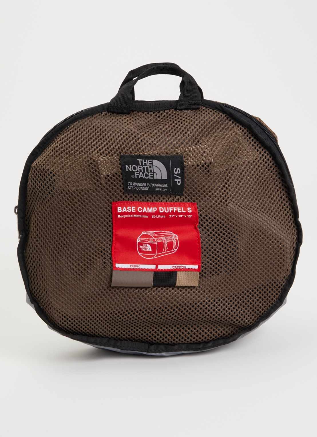 The North Face Base Camp Duffel S weekendtas met verstelbare schouderriem - detail 2 bruin