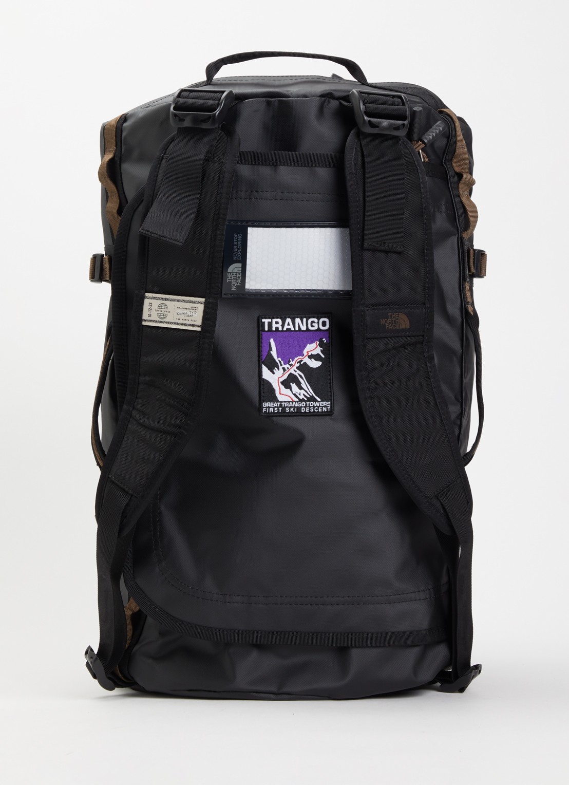 The North Face Base Camp Duffel S weekendtas met verstelbare schouderriem - achterkant 2 zwart