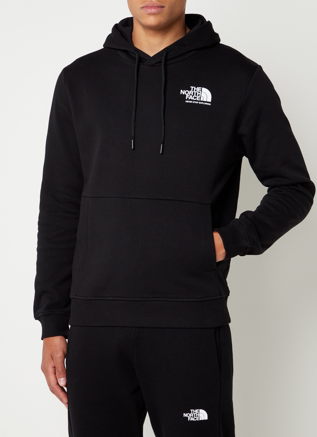The North Face Coordinates hoodie met logo- en backprint - achterkant 3 zwart