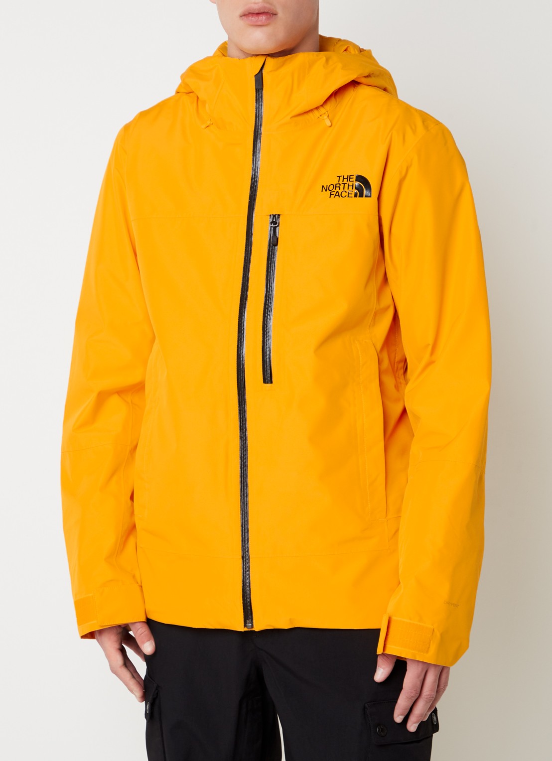 The North Face Descendit ski-jas met capuchon en logo - detail 4 okergeel