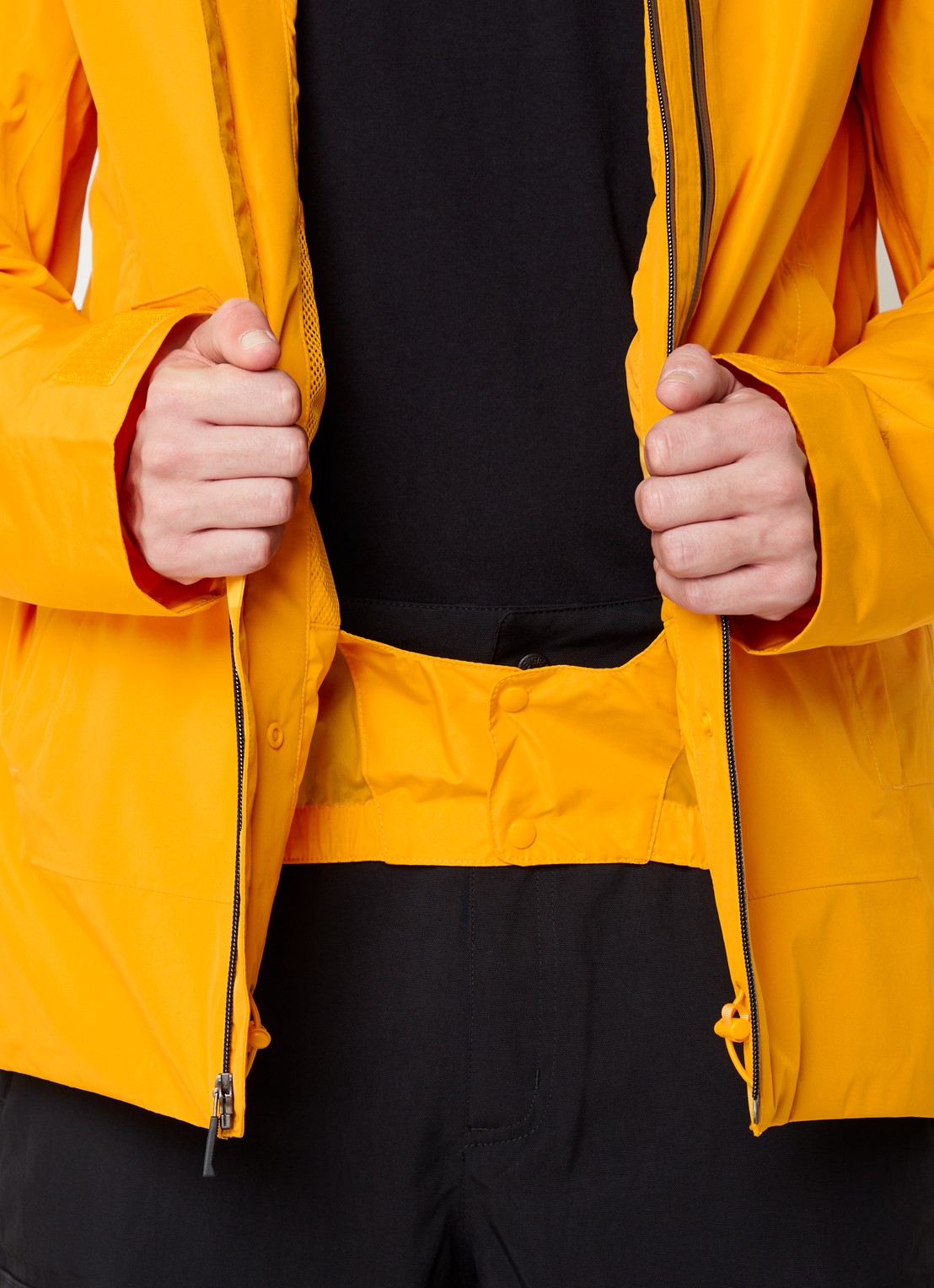 The North Face Descendit ski-jas met capuchon en logo - detail 6 okergeel