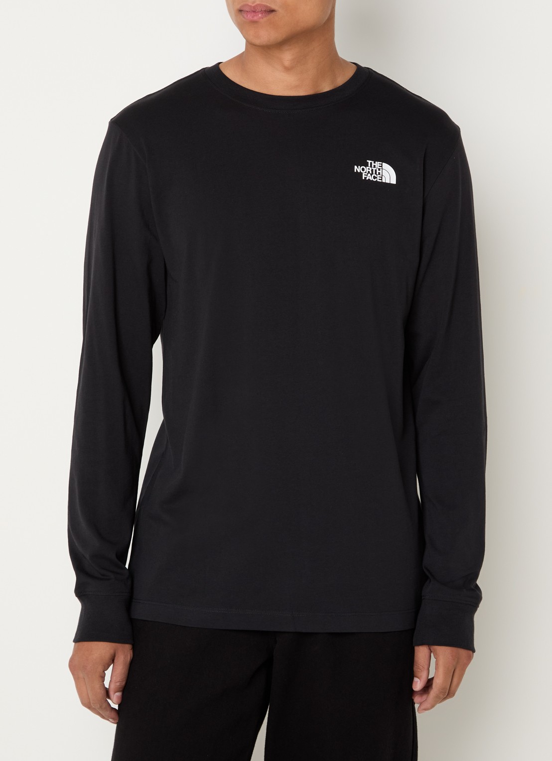 The North Face Evolution longsleeve met logo- en backprint - achterkant 4 zwart