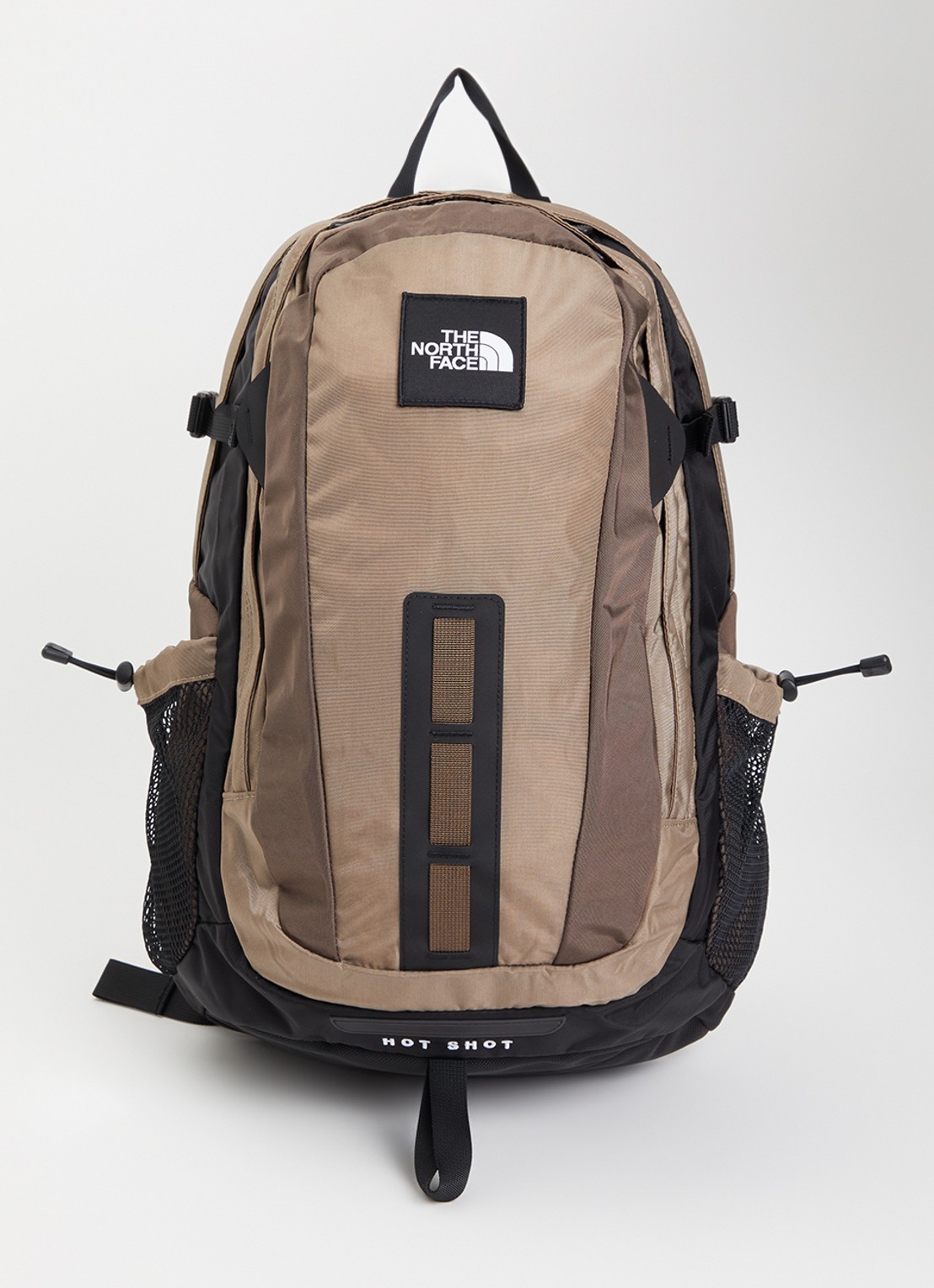 The North Face Hot Shot rugzak met 15 inch laptopvak  - voorkant bruin