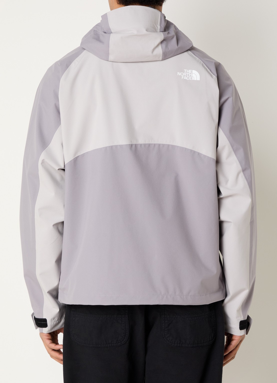 The North Face Jack met logo en ritszakken - achterkant 3 lichtgrijs