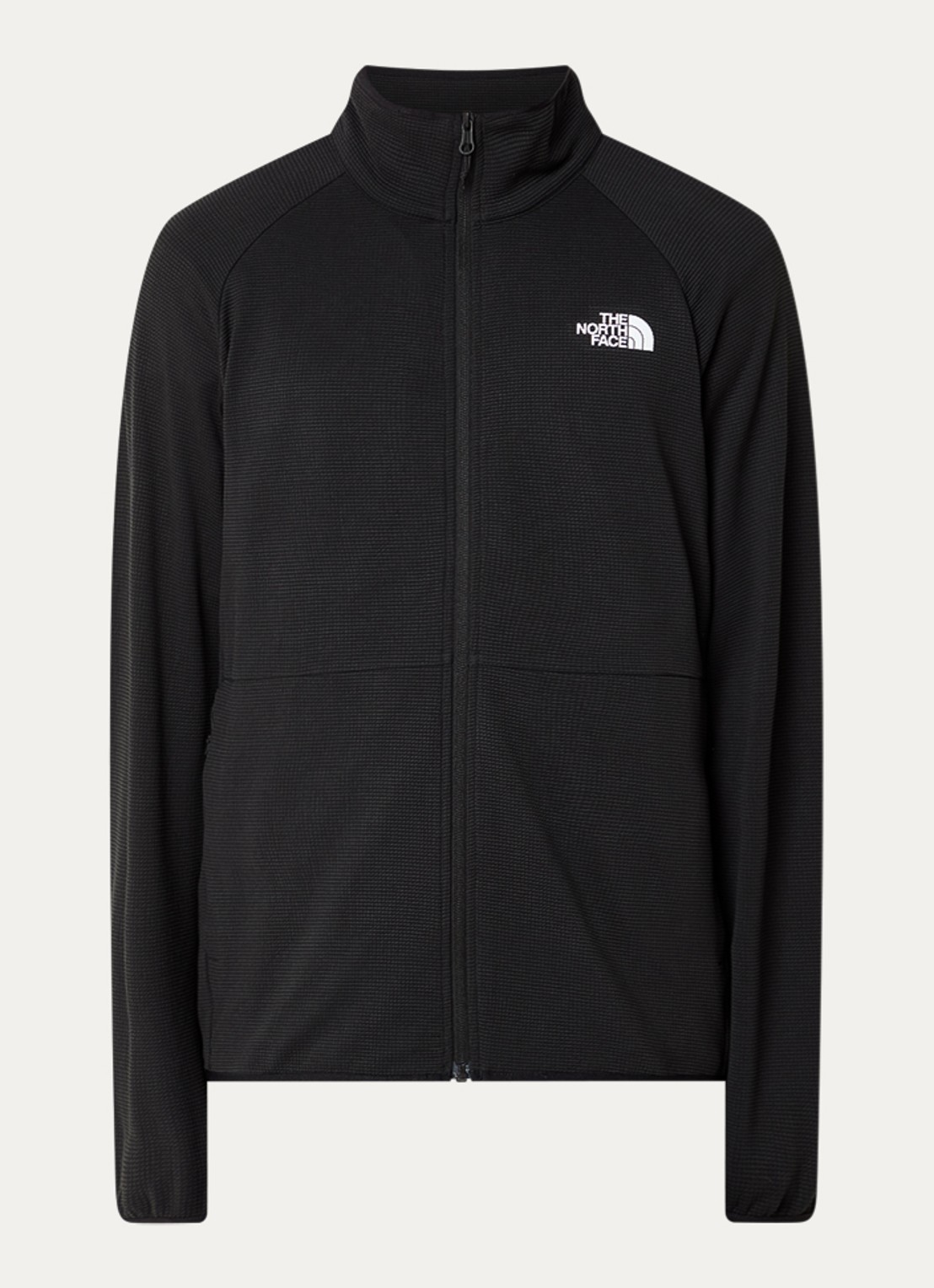 The North Face Kecha sweatvest met ritszakken - voorkant zwart