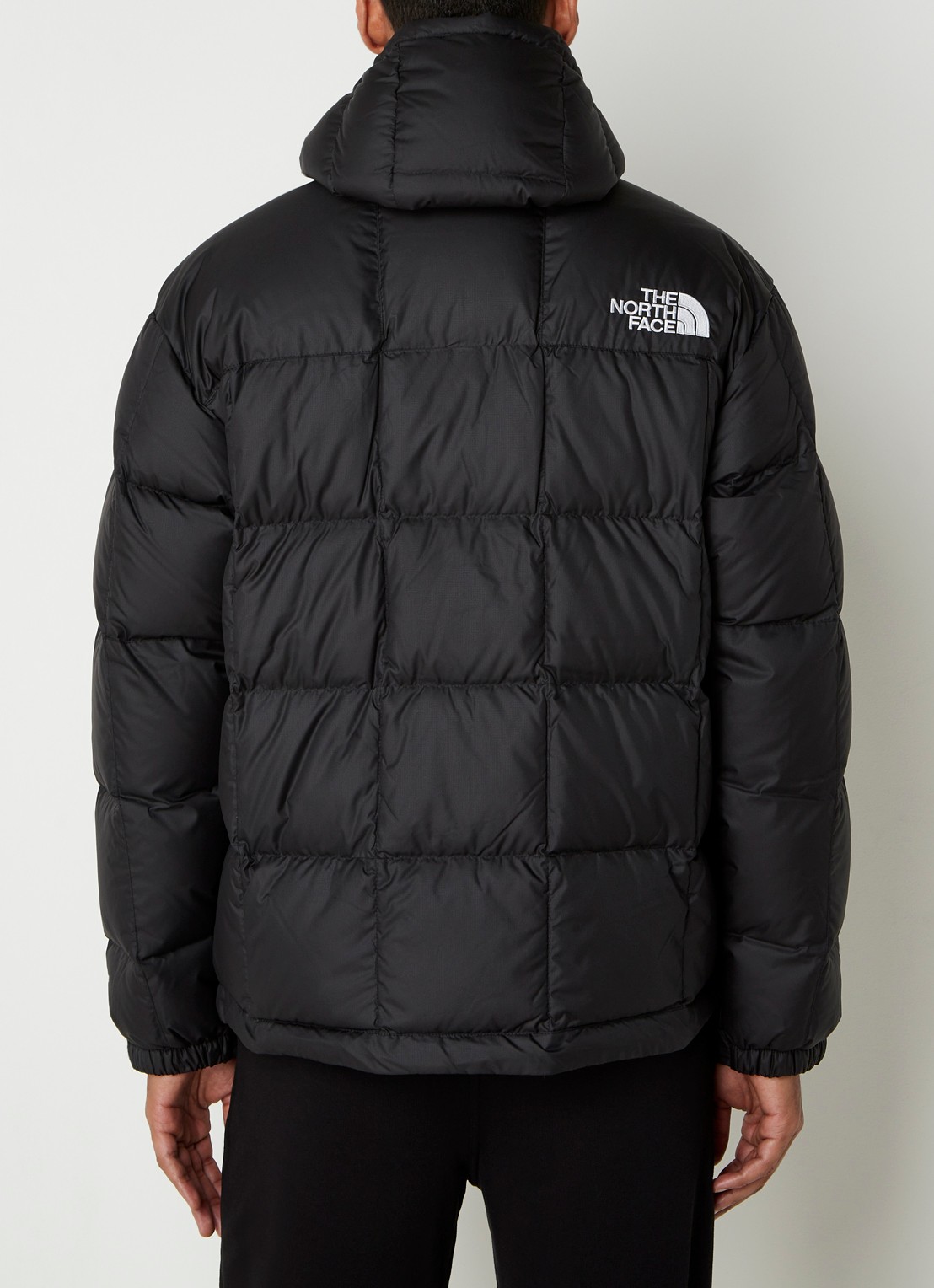 The North Face Lhotse puffer jack met donsvulling en logo - achterkant 3 zwart