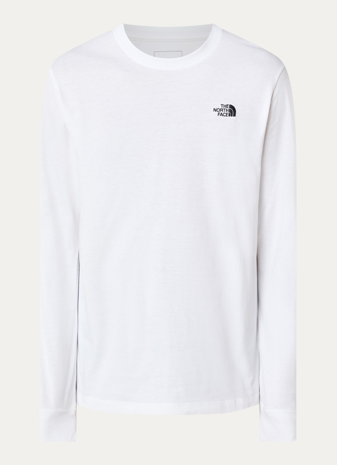 The North Face Longsleeve met logo - voorkant 2 wit