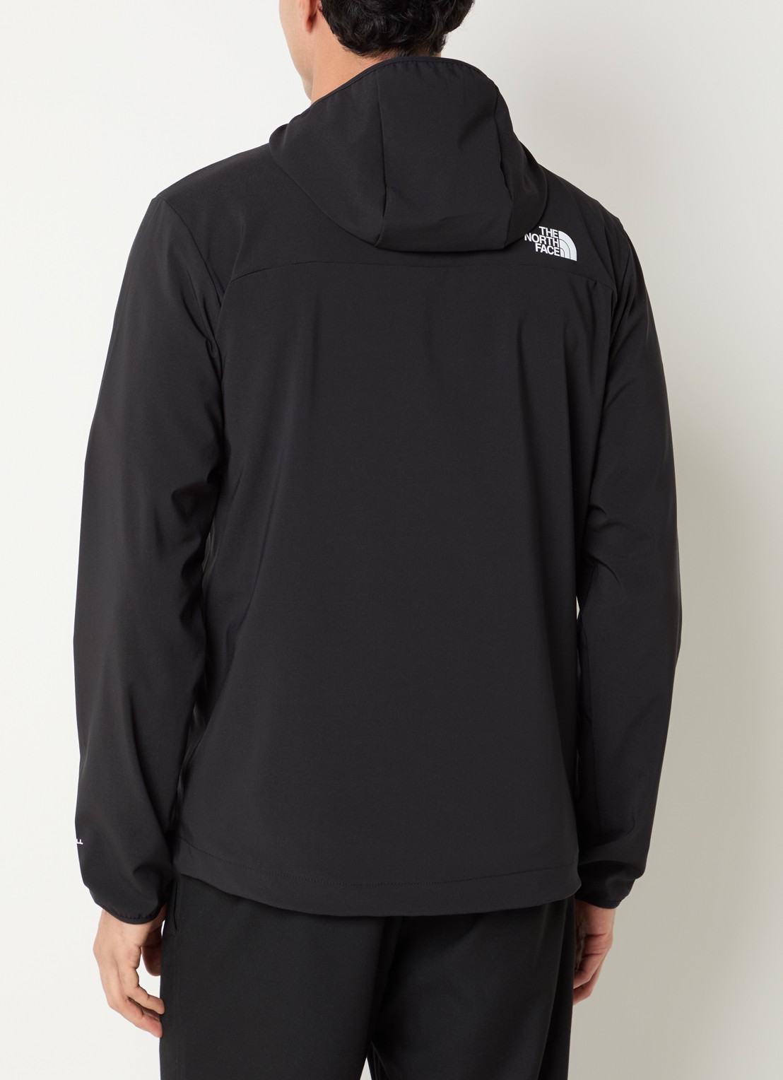 The North Face N Nimble softshell jack met capuchon - achterkant zwart