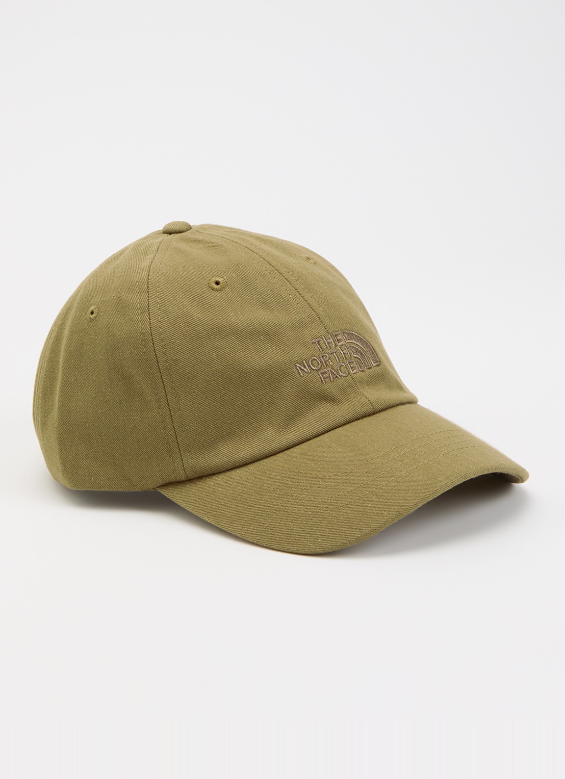 The North Face Norm pet met logoborduring - voorkant mosgroen