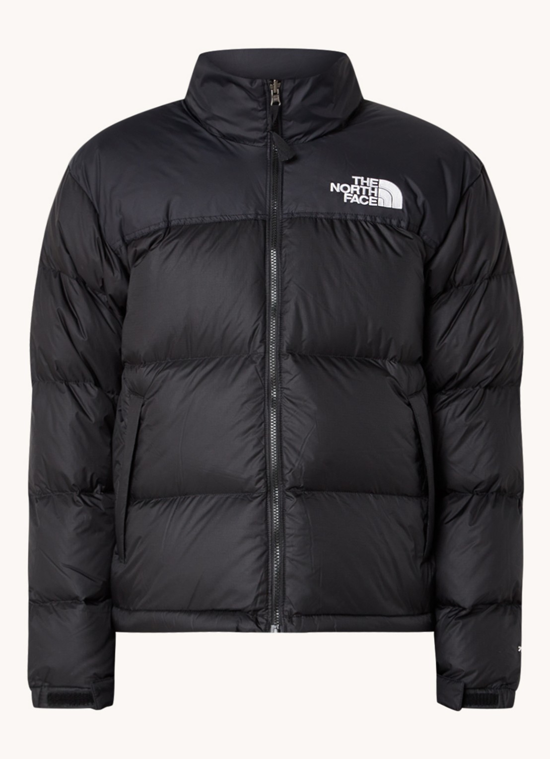 The North Face Puffer jas met donsvulling en ritszakken - voorkant 2 zwart