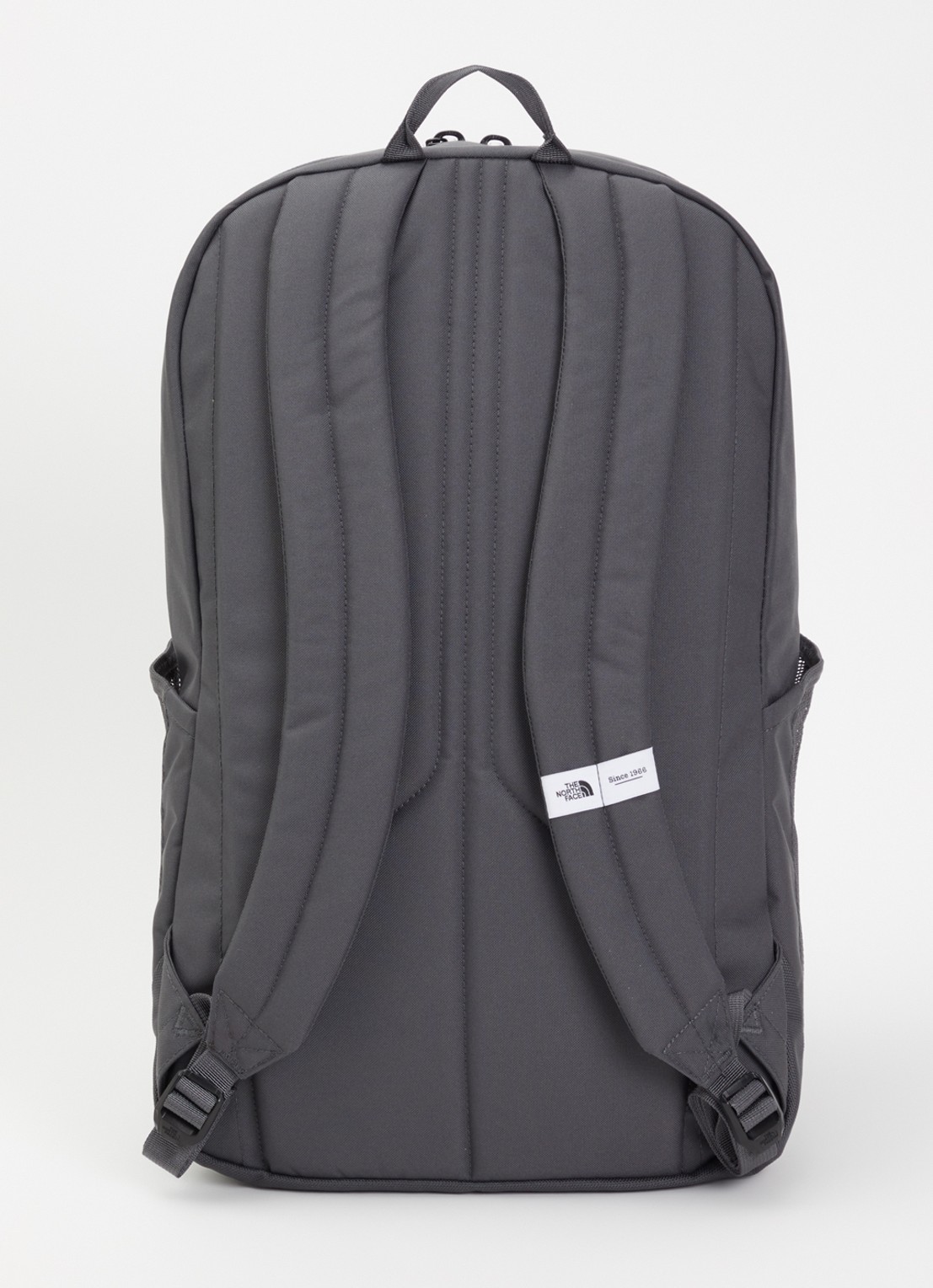 The North Face Rodey rugzak met 16 inch laptopvak - achterkant 3 antraciet