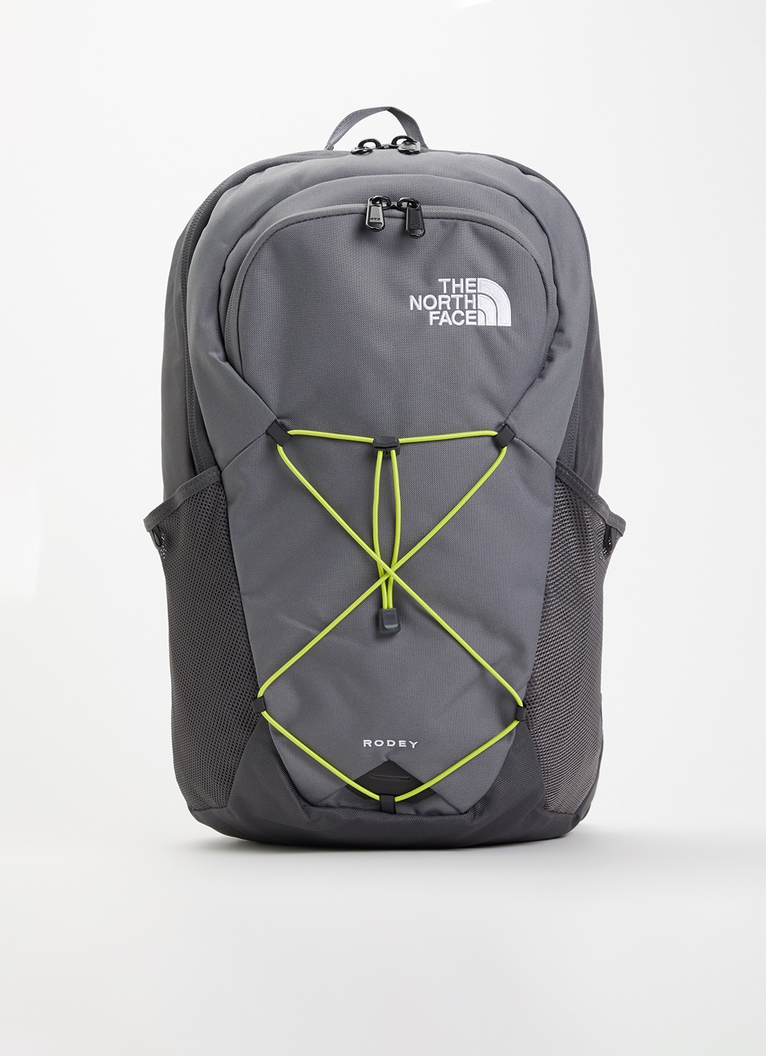 The North Face Rodey rugzak met 16 inch laptopvak - voorkant antraciet