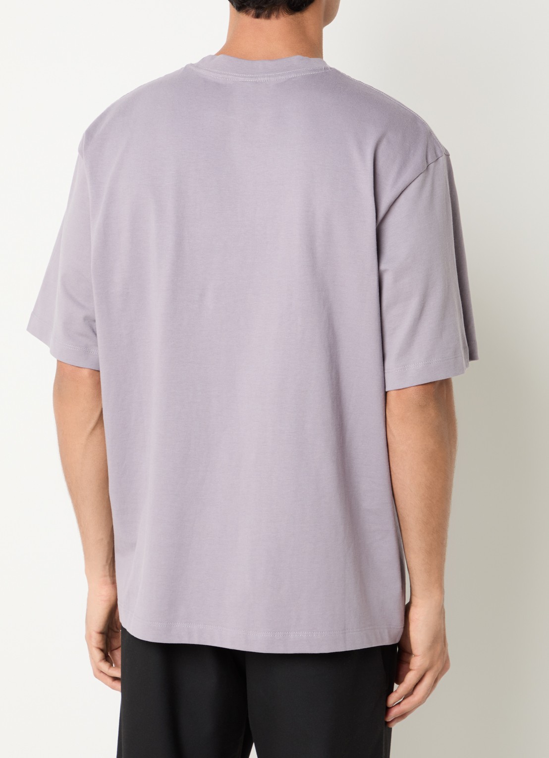 The North Face Simple Dome T-shirt met logoborduring - achterkant lila