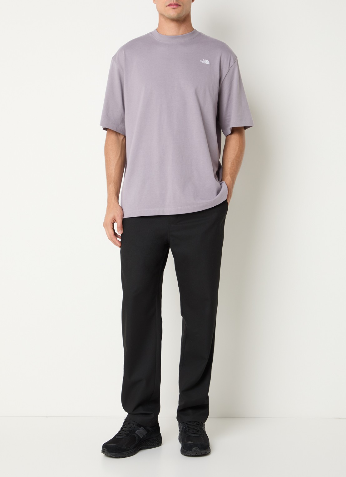 The North Face Simple Dome T-shirt met logoborduring - voorkant 3 lila