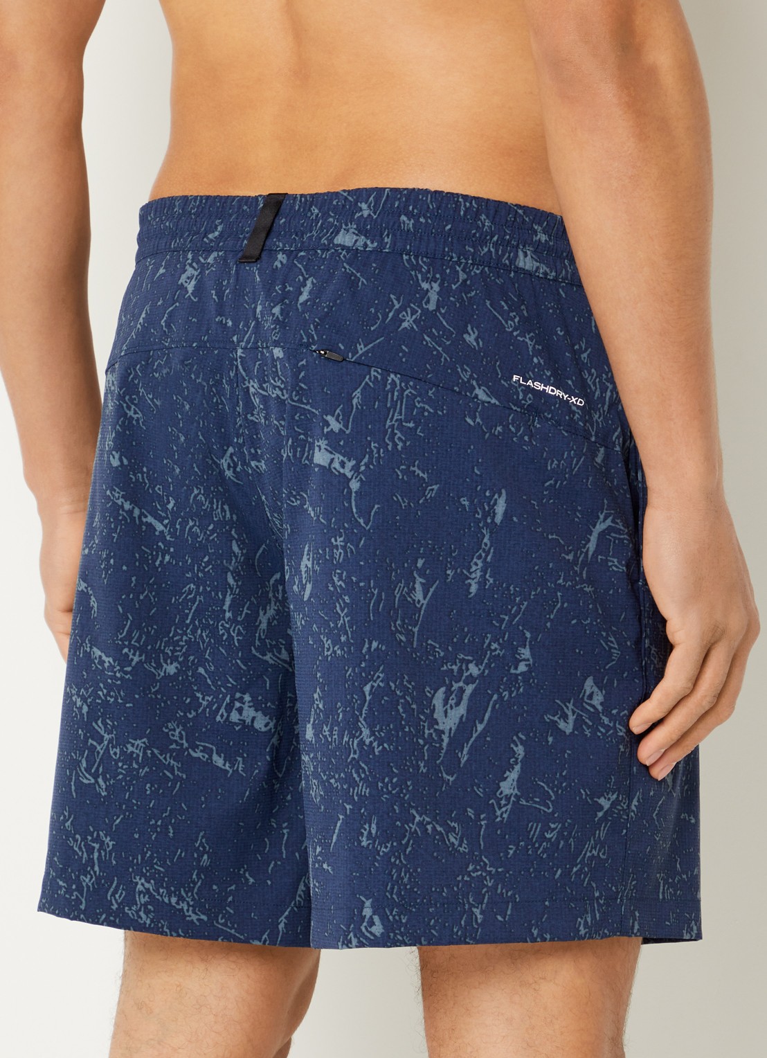 The North Face Straight fit korte broek met print en steekzakken - achterkant donkerblauw