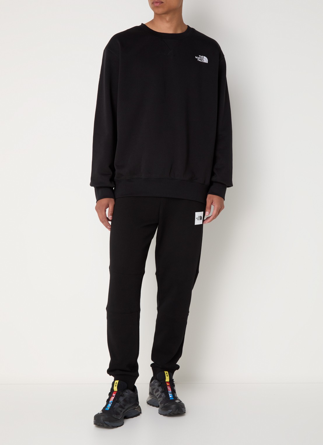 The North Face Sweater met logo- en backprint - voorkant 3 zwart
