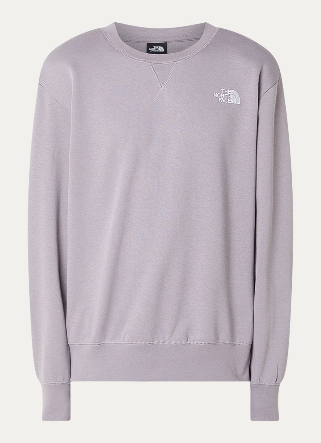 The North Face Sweater met logo- en backprint - voorkant lichtpaars