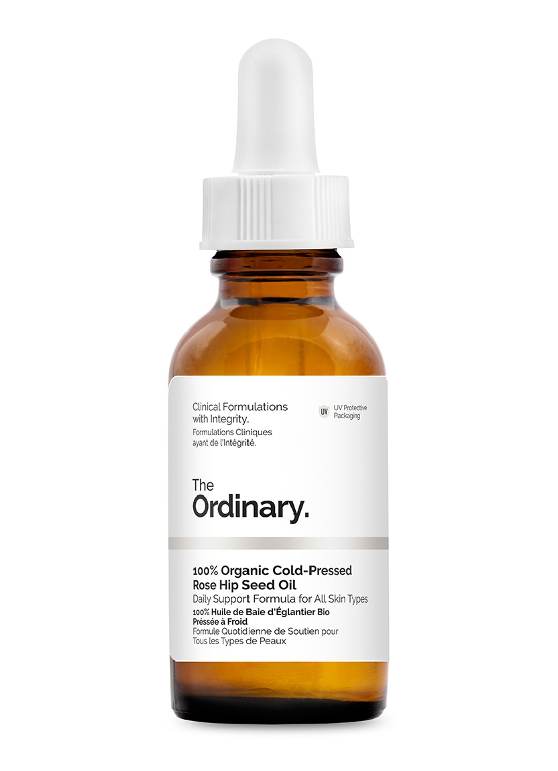 The Ordinary 100% Organic Cold-Pressed Rose Hip Seed Oil - huid- en haarolie - voorkant undefined