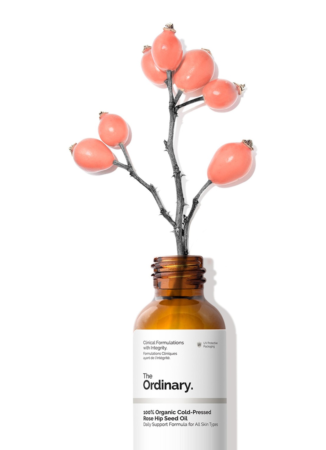 The Ordinary 100% Organic Cold-Pressed Rose Hip Seed Oil - huid- en haarolie - voorkant 2 undefined