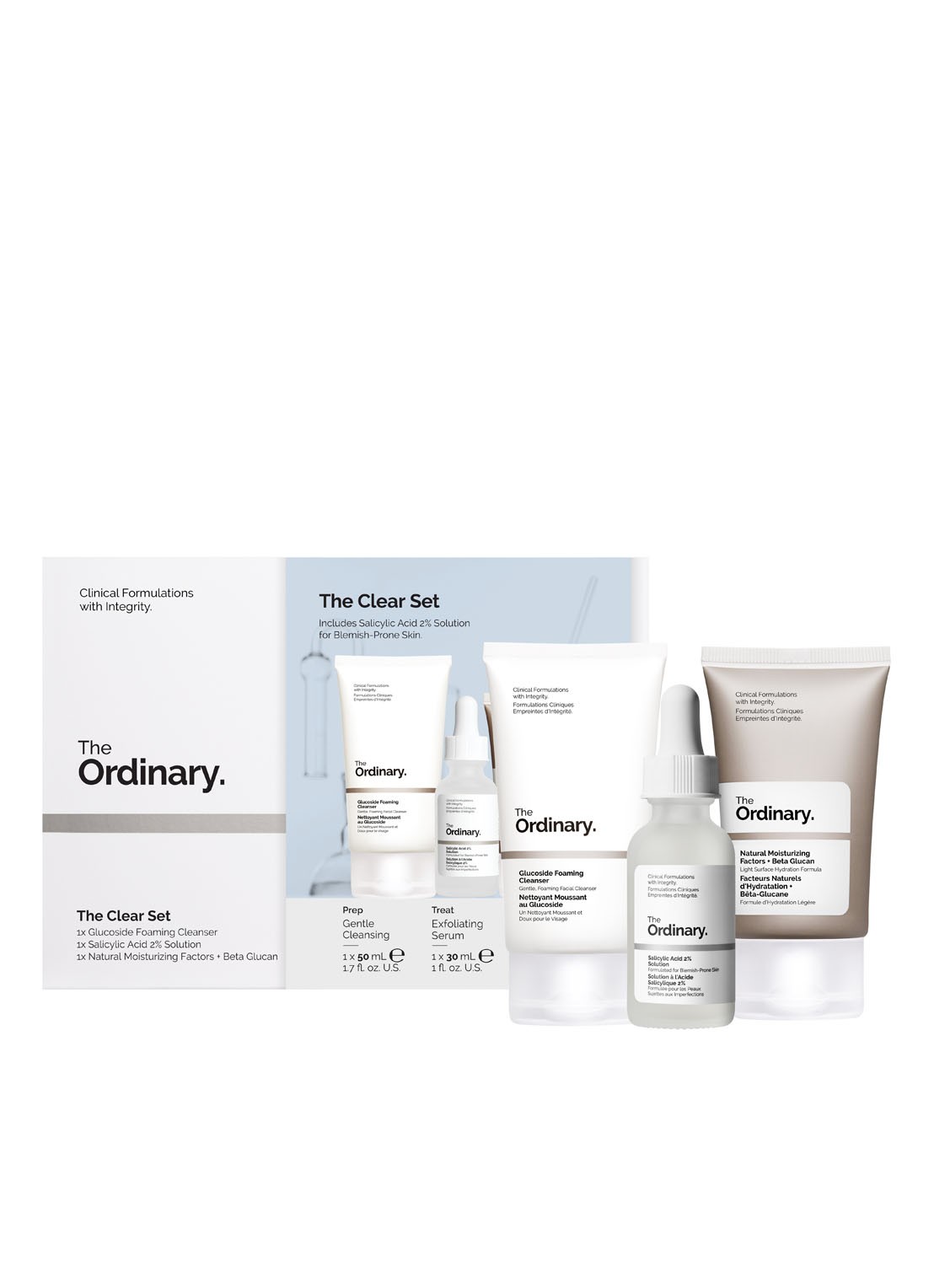 The Ordinary The Clear Set - verzorgingsset - voorkant undefined